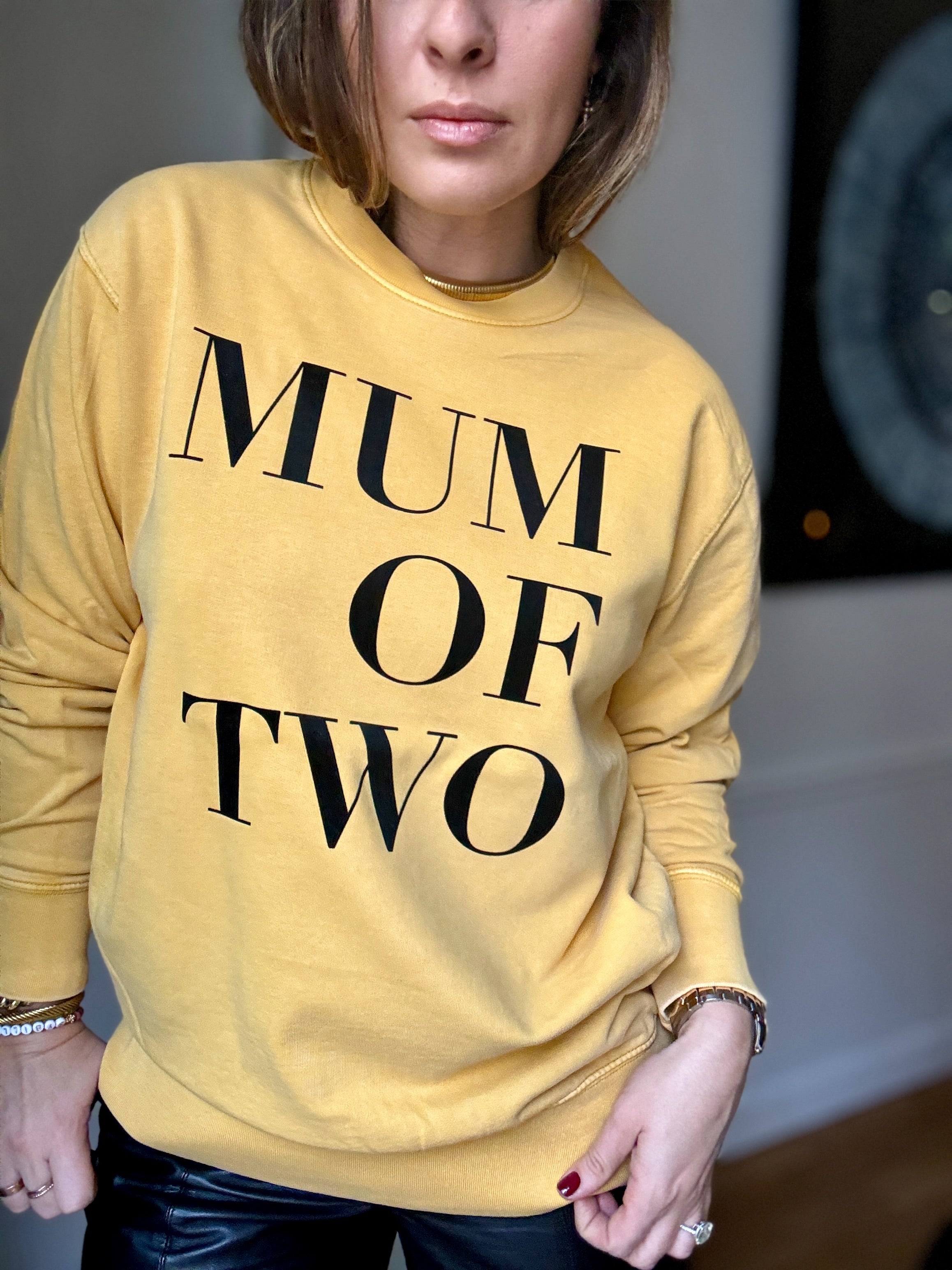 VERONIKA X MUM OF VINTAGE YELLOW & BLACK SWEATSHIRT