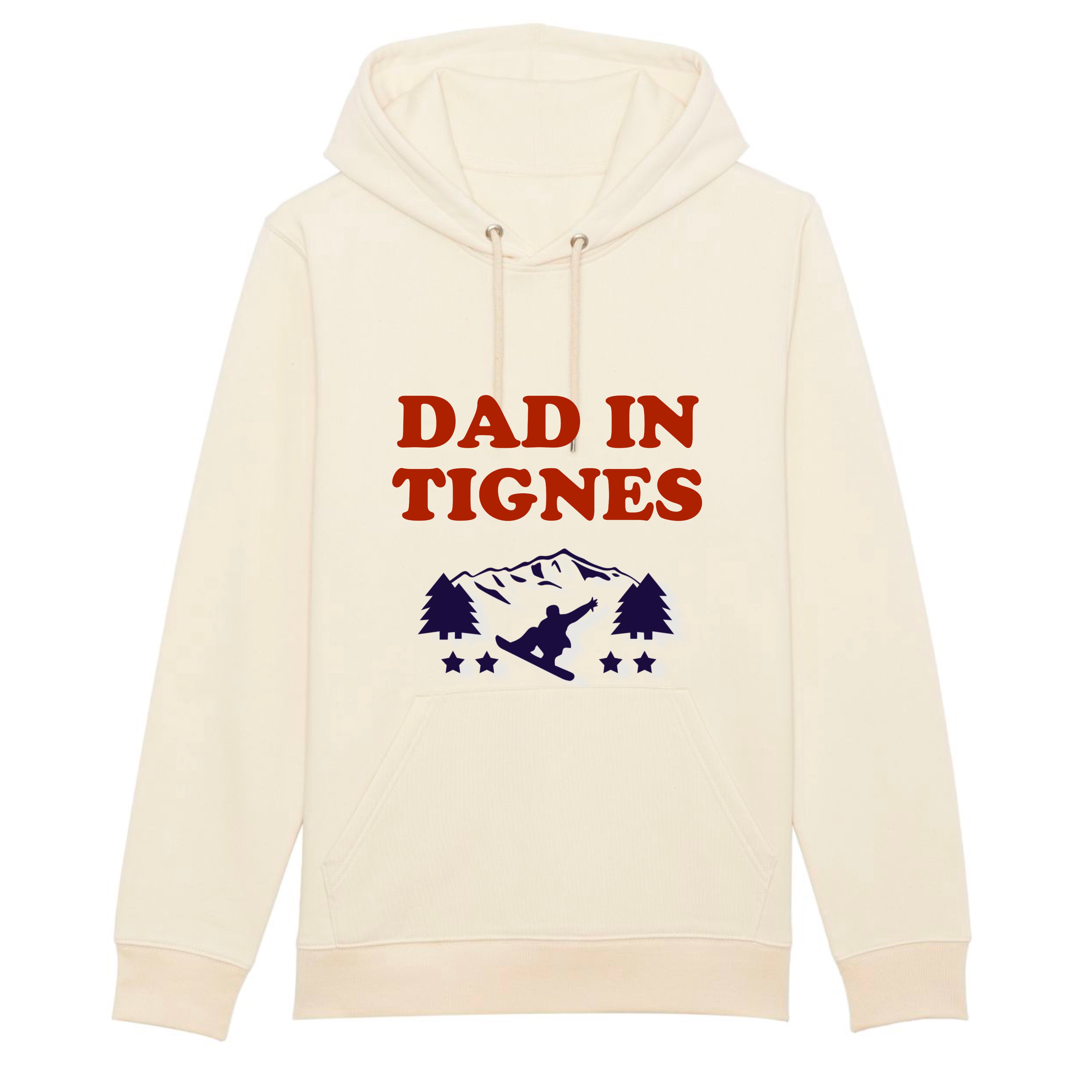 SWEAT-SHIRT À CAPUCHE DAD IS SKIING ( Personnalisable)