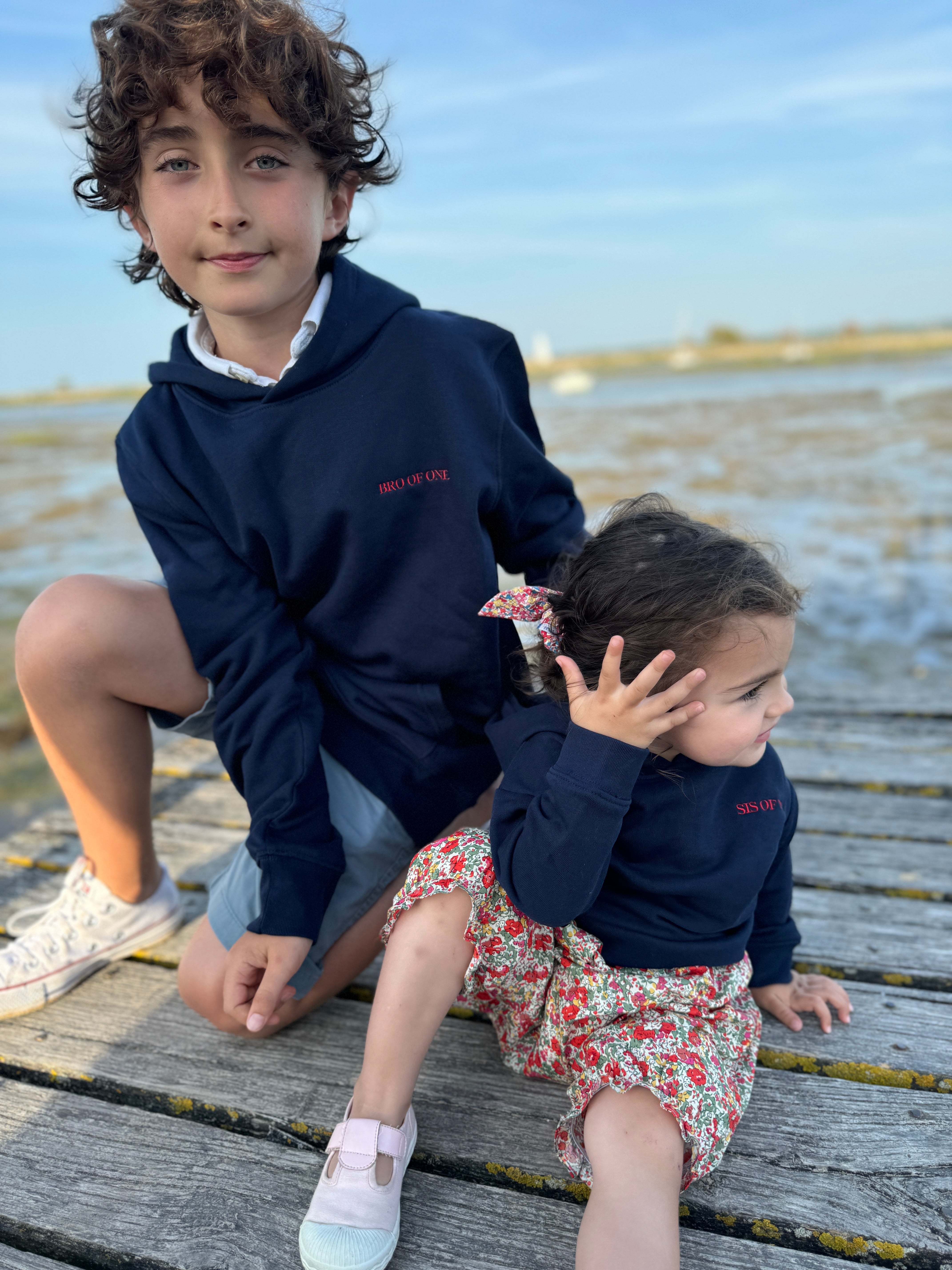 BROTHER OF… HOODIE Red Embroidery