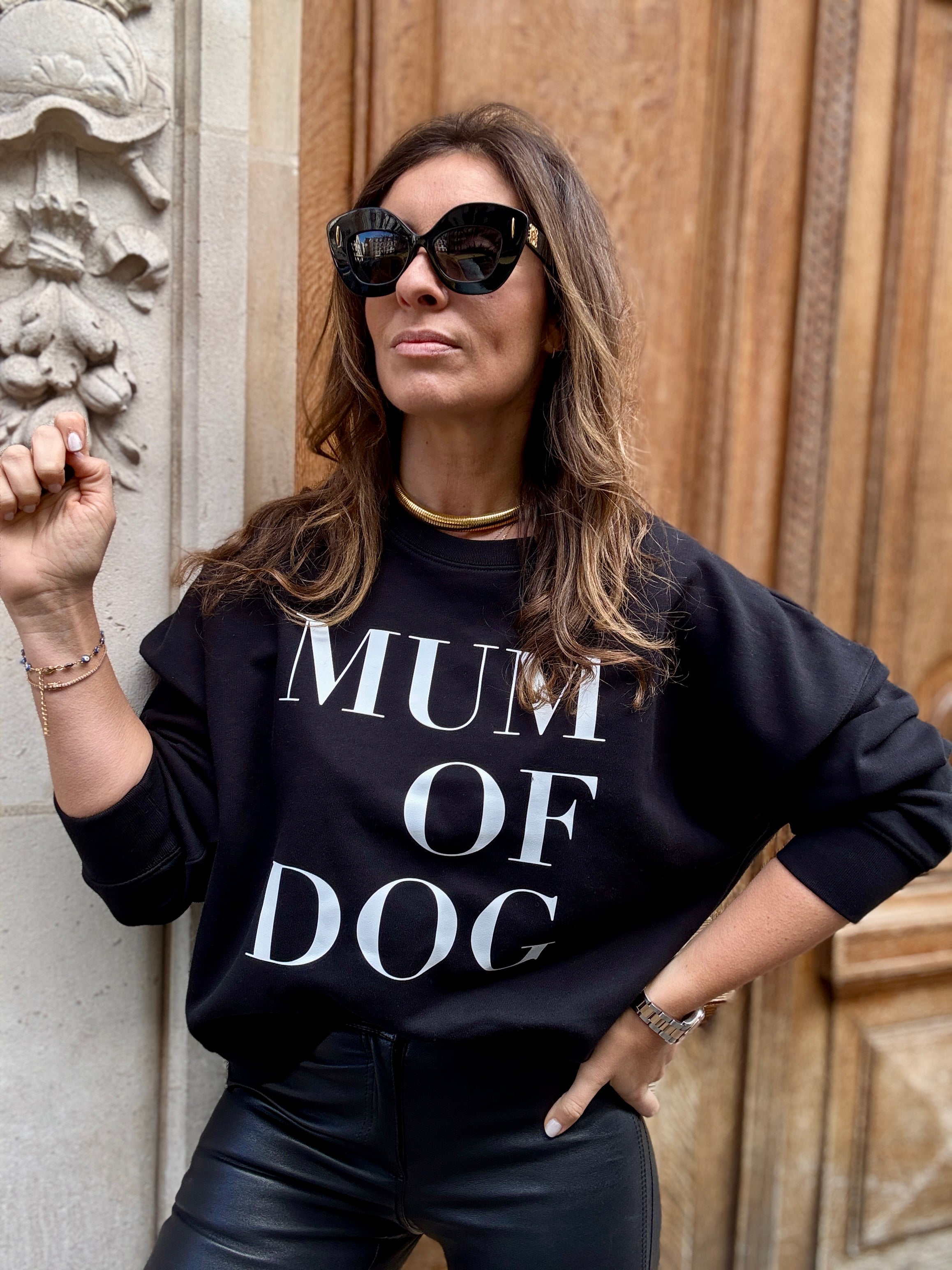 SWEAT-SHIRT VERONIKA x MUM OF DOG NOIR
