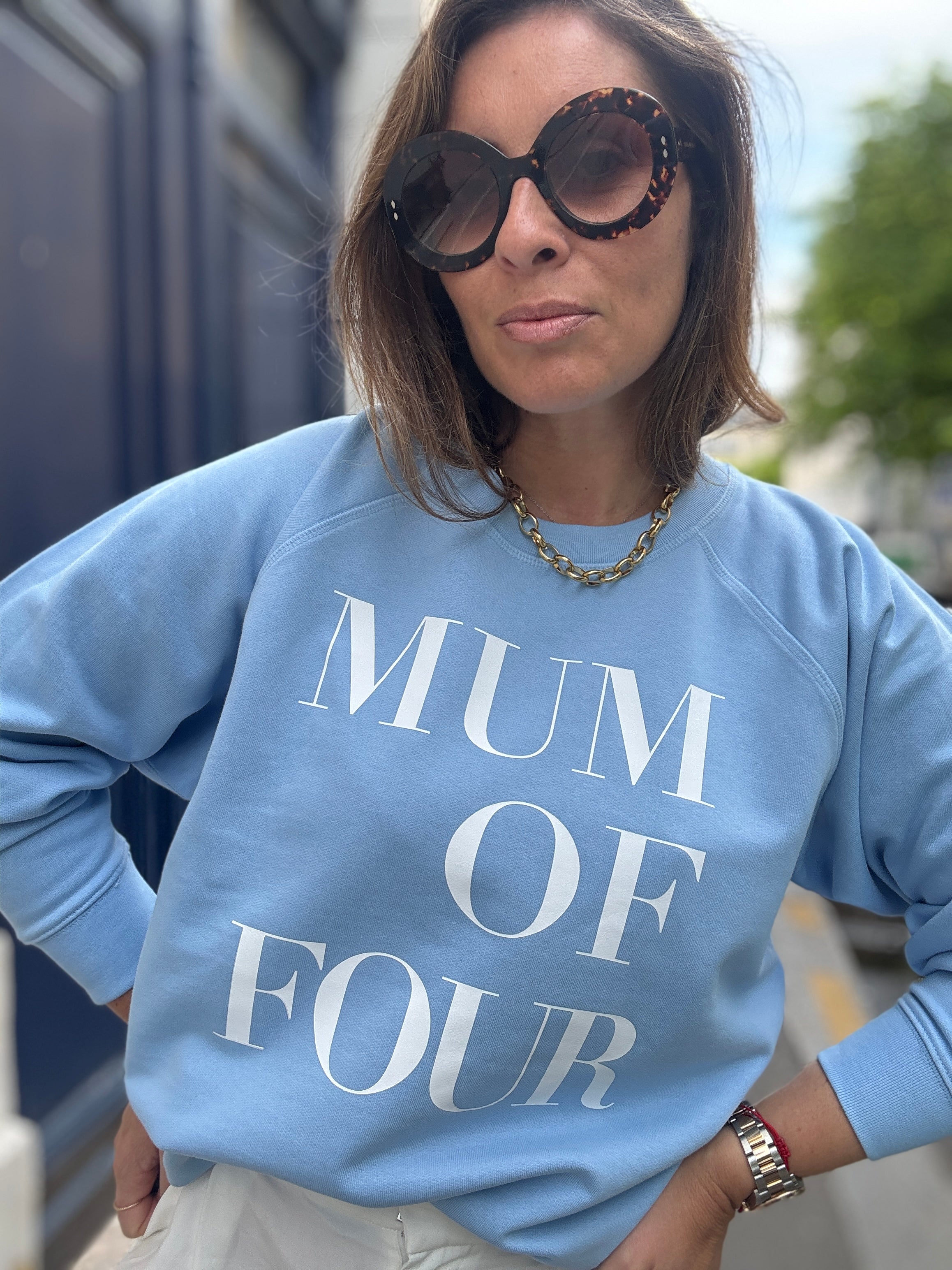 SWEAT-SHIRT BLEU MISTRAL