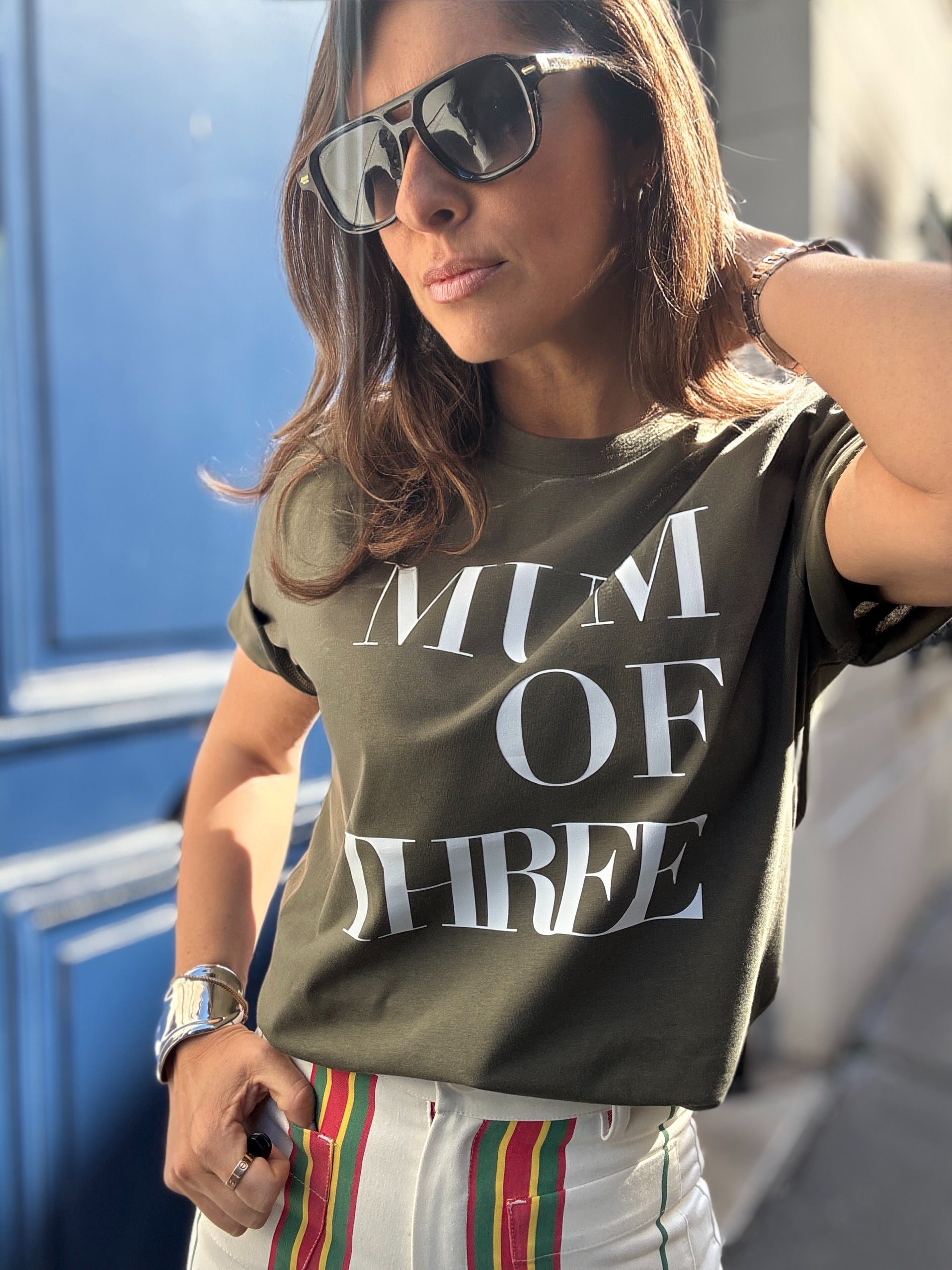 T-SHIRT GREEN MUM OF ONE, MUM OF TWO, THREE, FOUR…