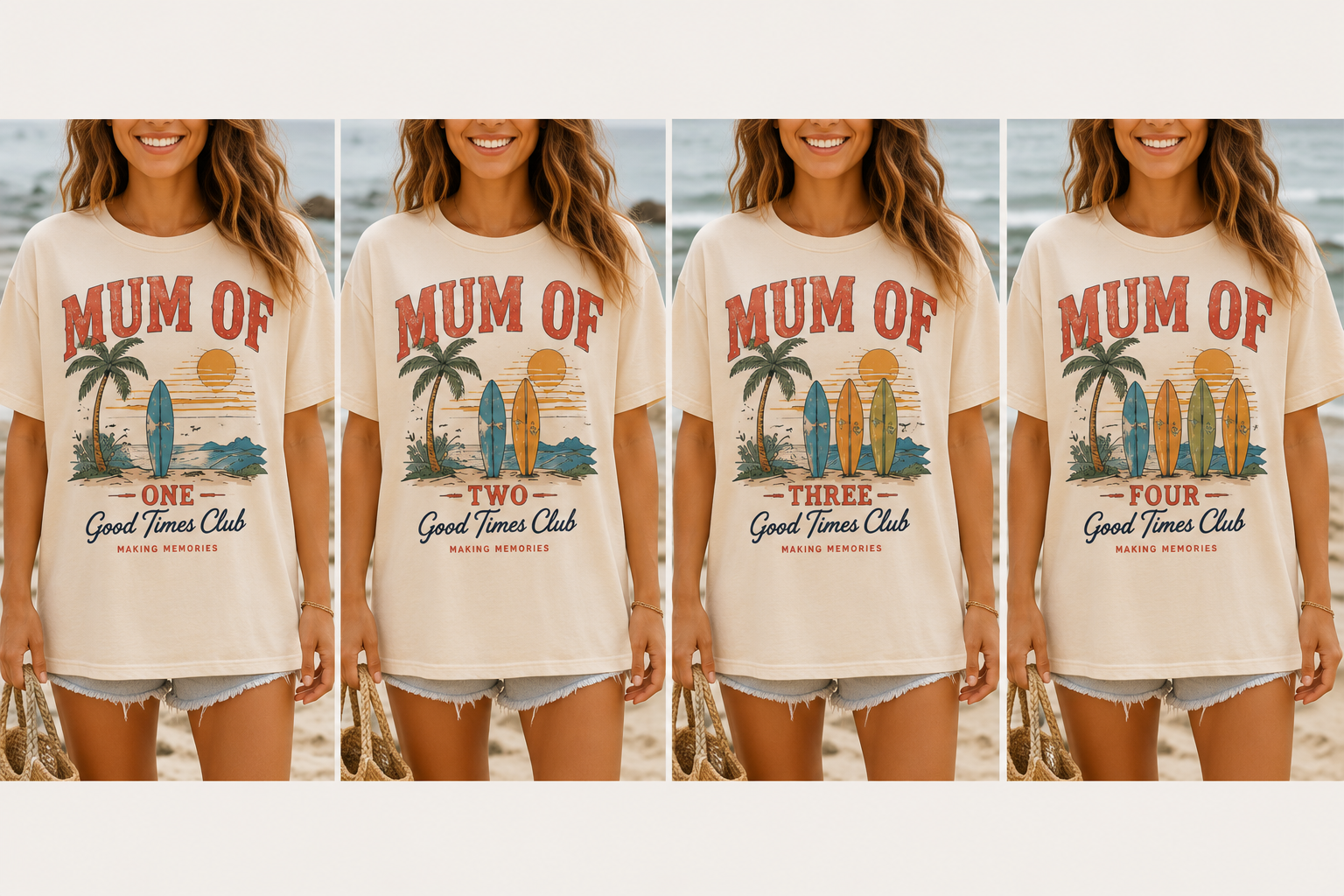 T-SHIRT VINTAGE MUM OF ( FACE)