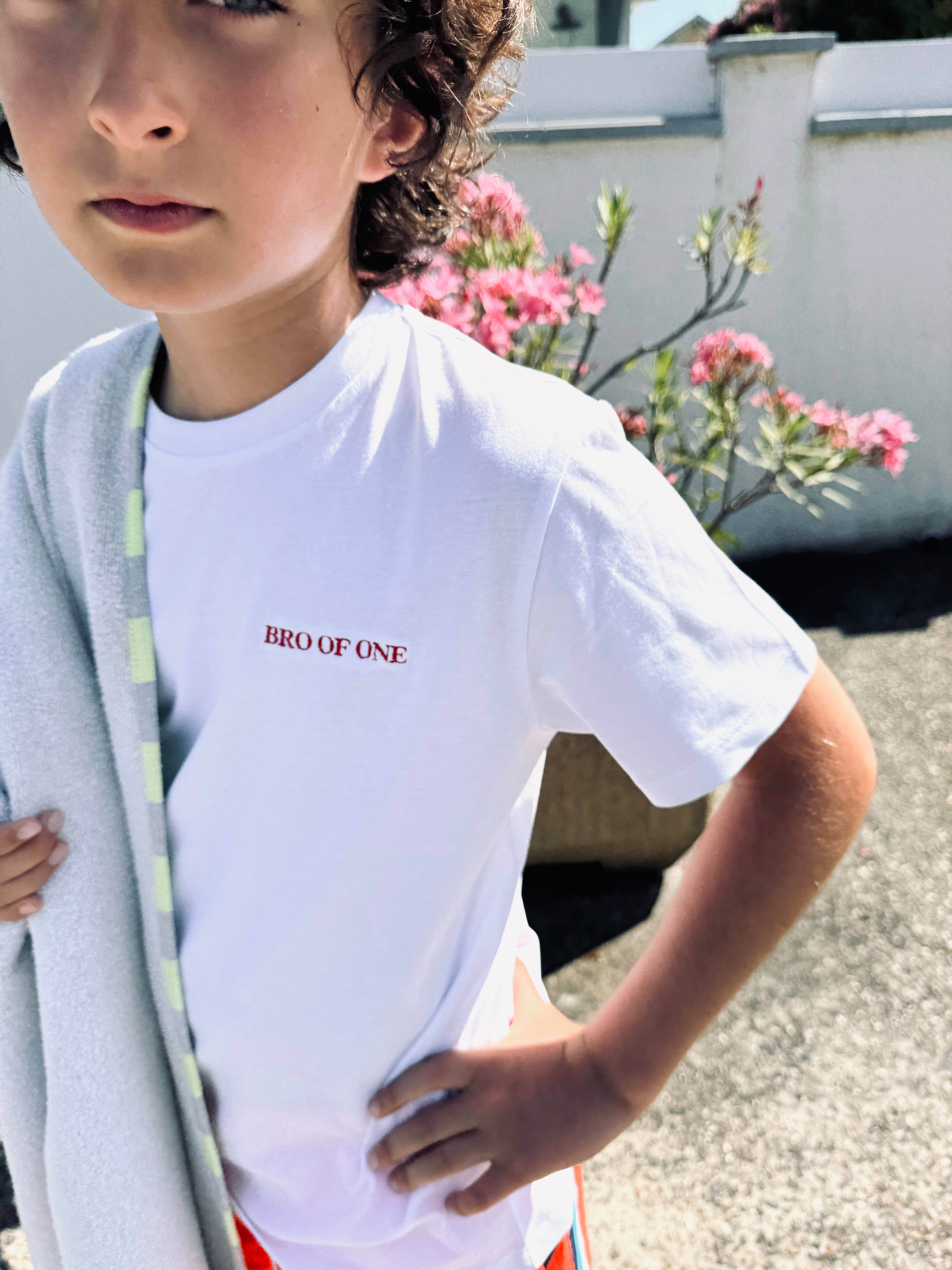 BROTHER OF… T-SHIRT Red Embroidery