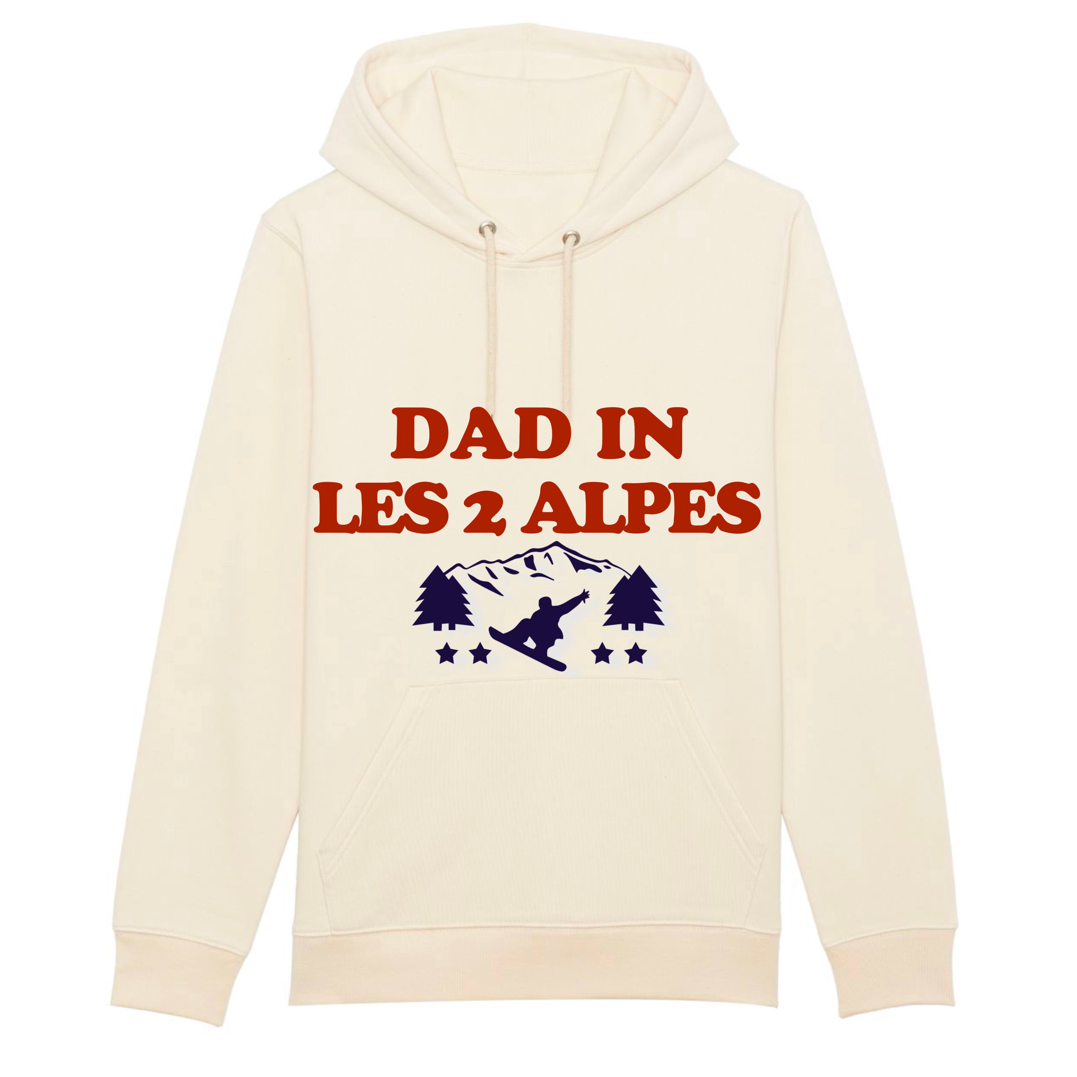 SWEAT-SHIRT À CAPUCHE DAD IS SKIING ( Personnalisable)