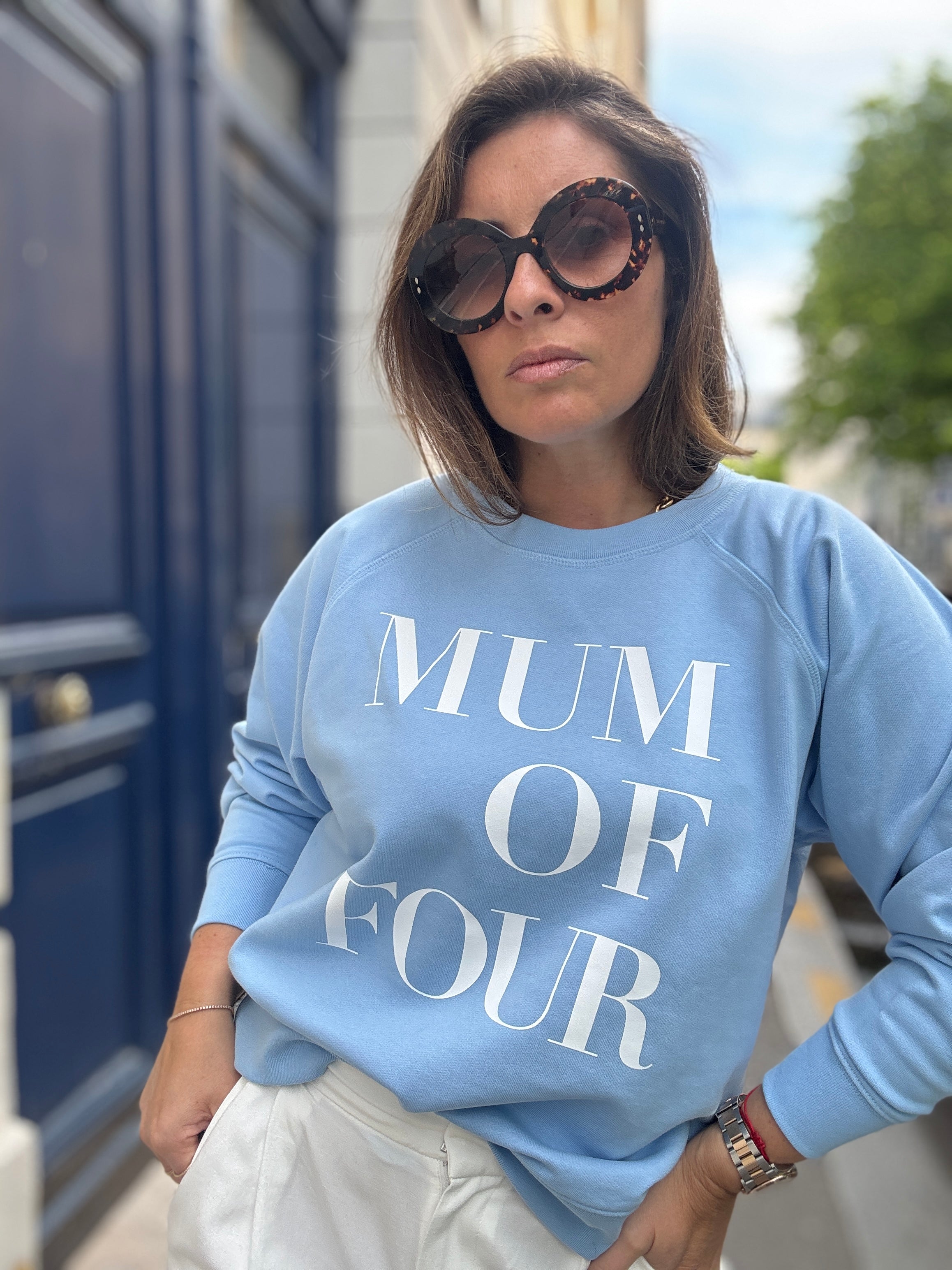 SWEAT-SHIRT BLEU MISTRAL