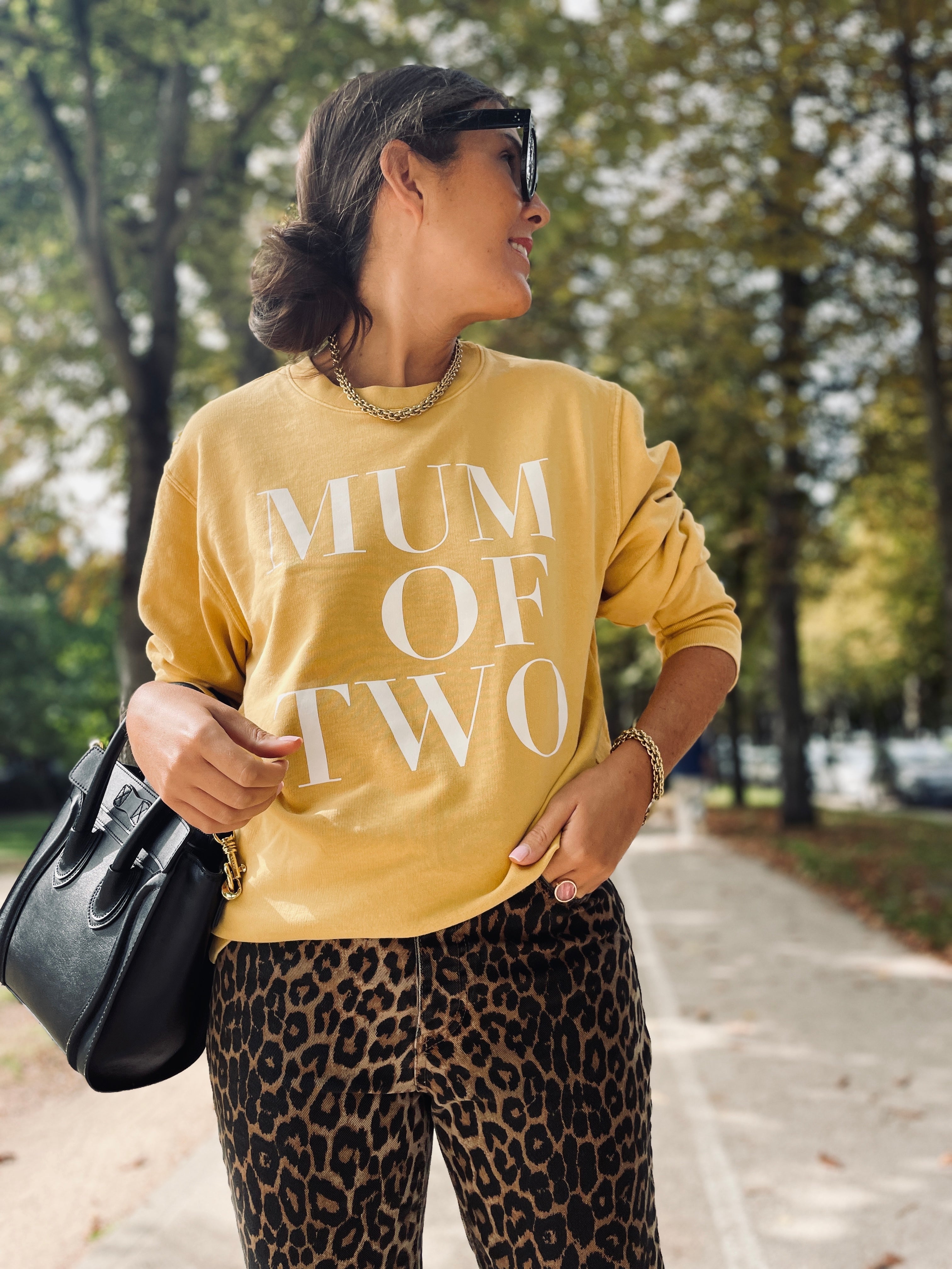 SWEAT-SHIRT MUM OF VINTAGE OCRE