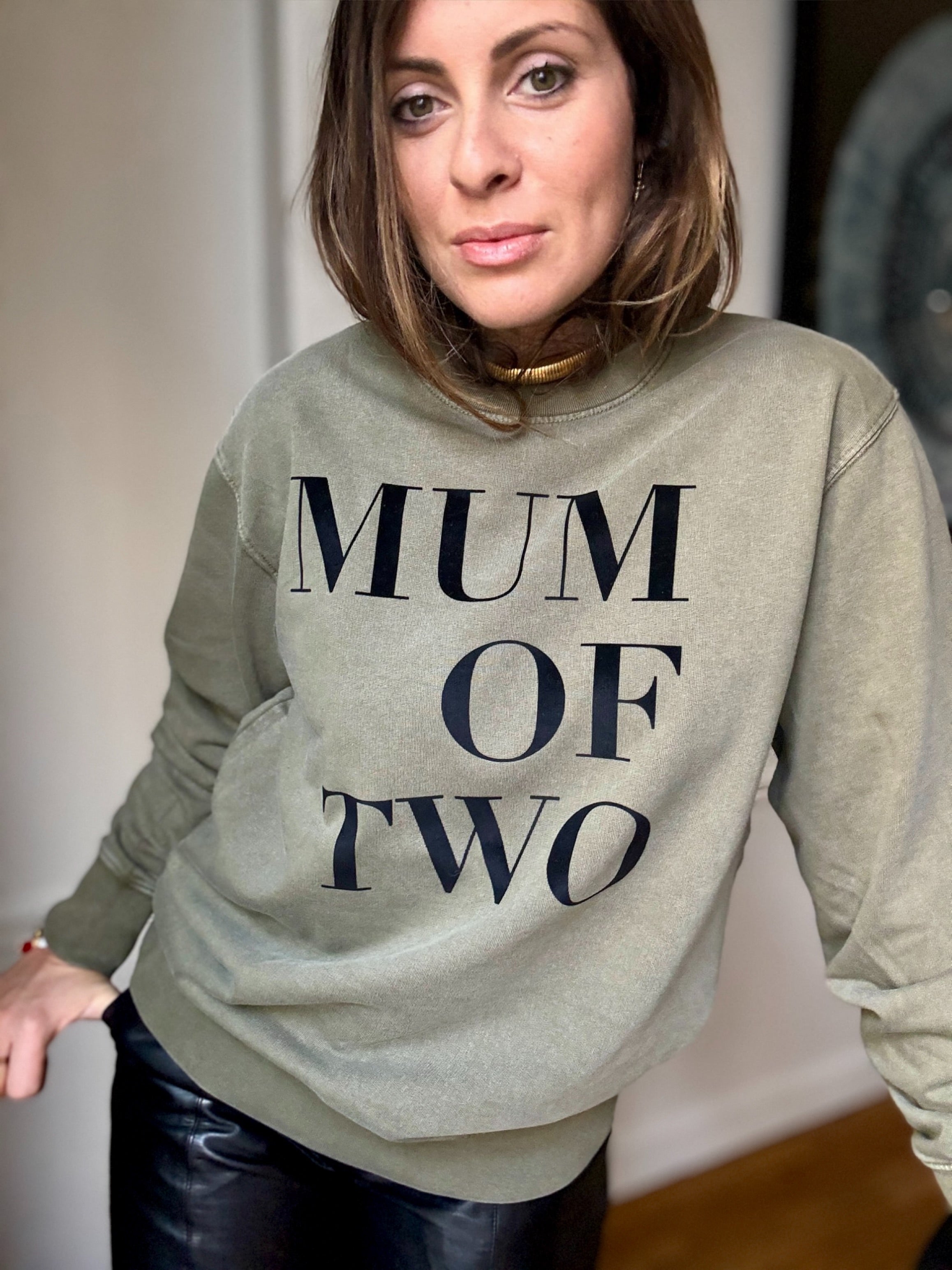 DUO SWEAT-SHIRTS VERONIKA X MUM OF KAKI VINTAGE & NOIR