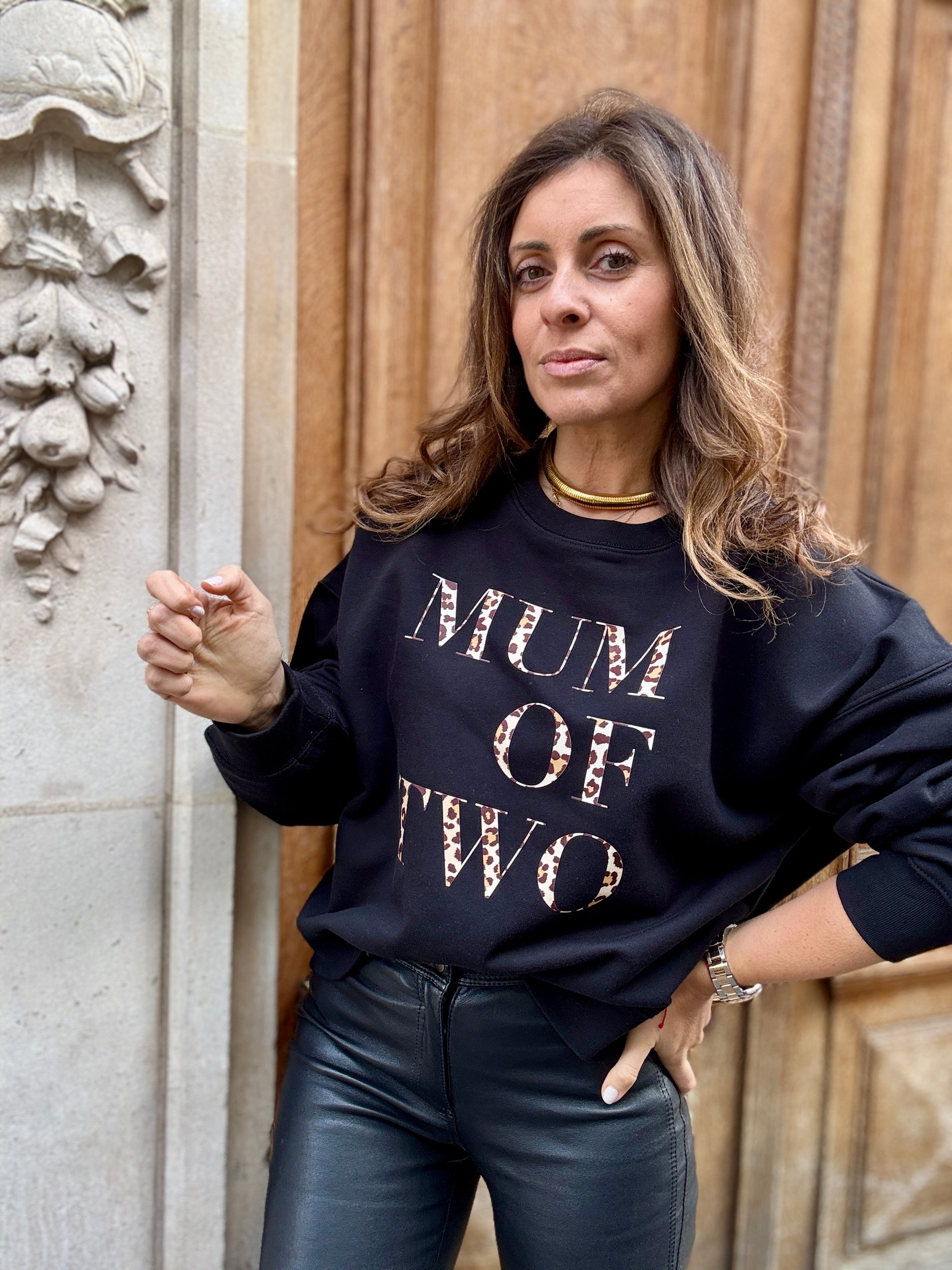 SWEAT-SHIRT VERONIKA x MUM OF NOIR & LÉOPARD