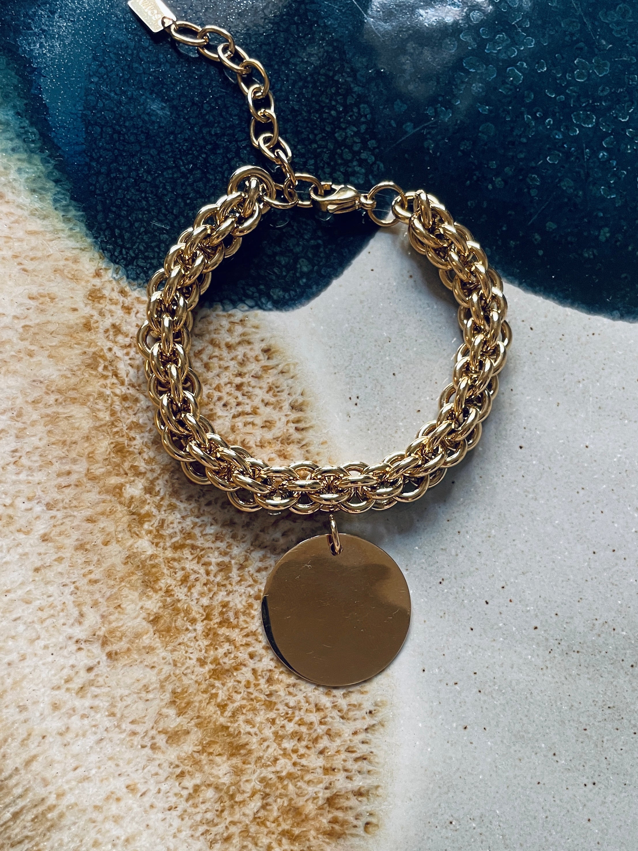 Bracelet ATHÉNA X MÉDAILLE PERSONNALISABLE