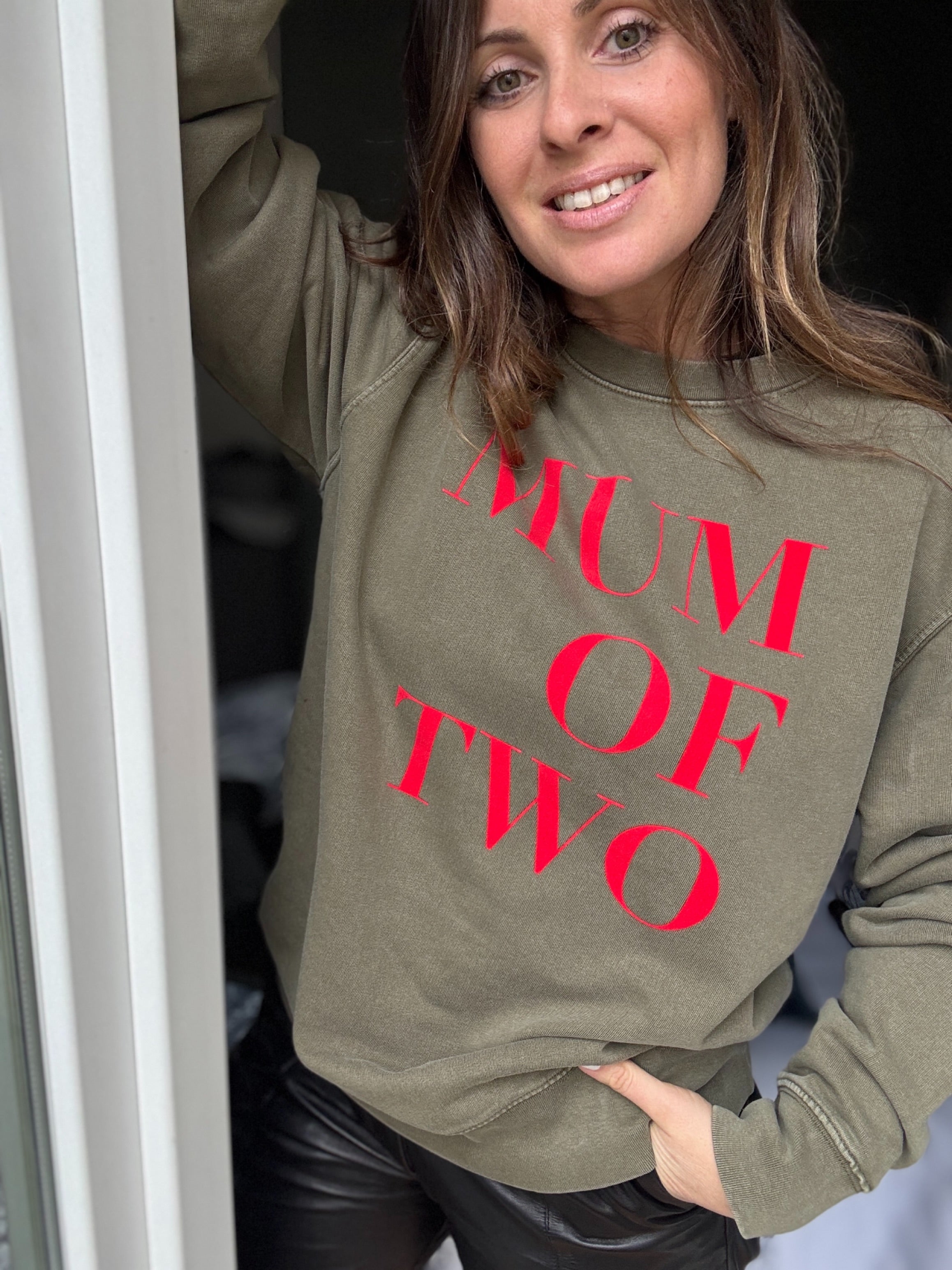 SWEAT-SHIRT VERONIKA X MUM OF KAKI VINTAGE & ROUGE