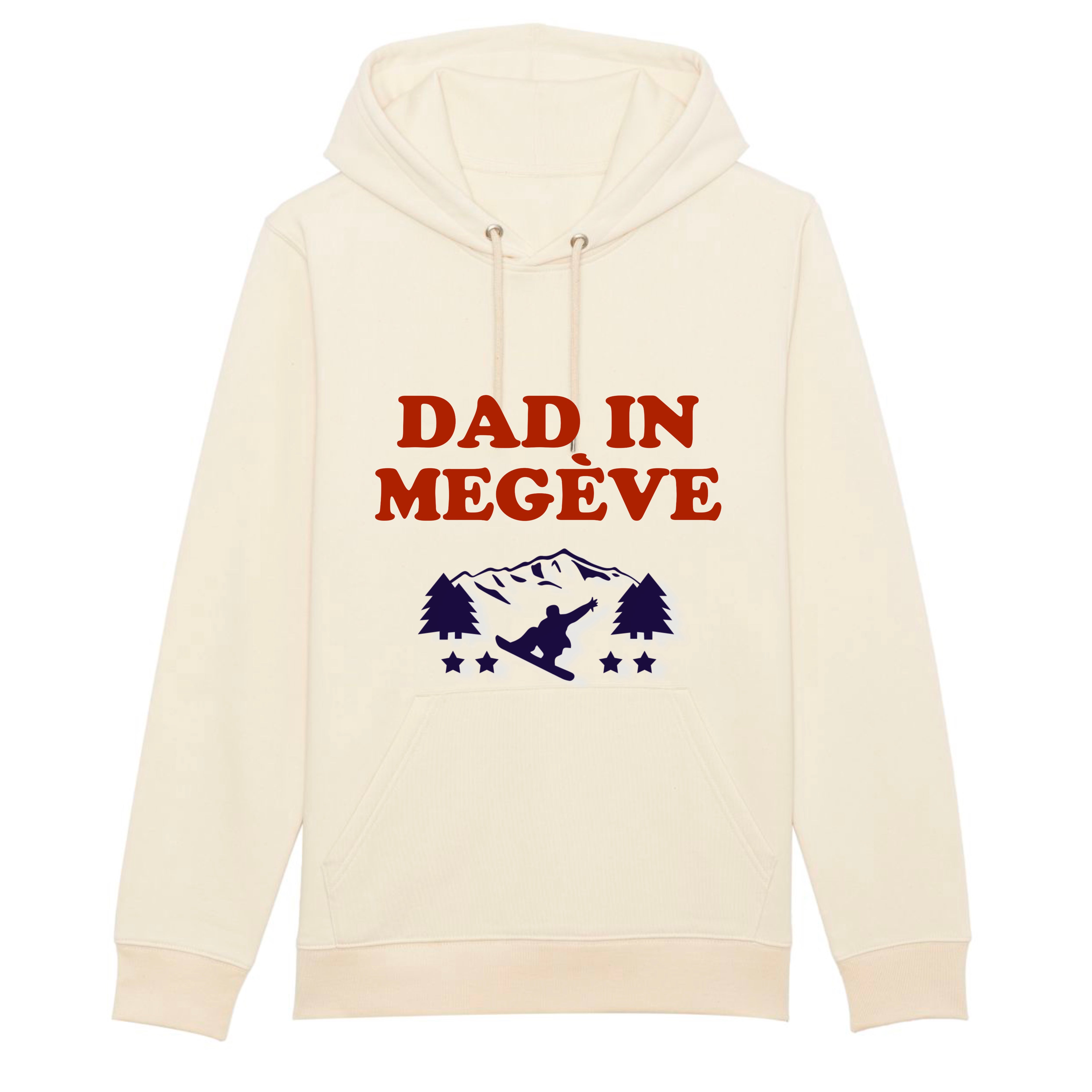 SWEAT-SHIRT À CAPUCHE DAD IS SKIING ( Personnalisable)