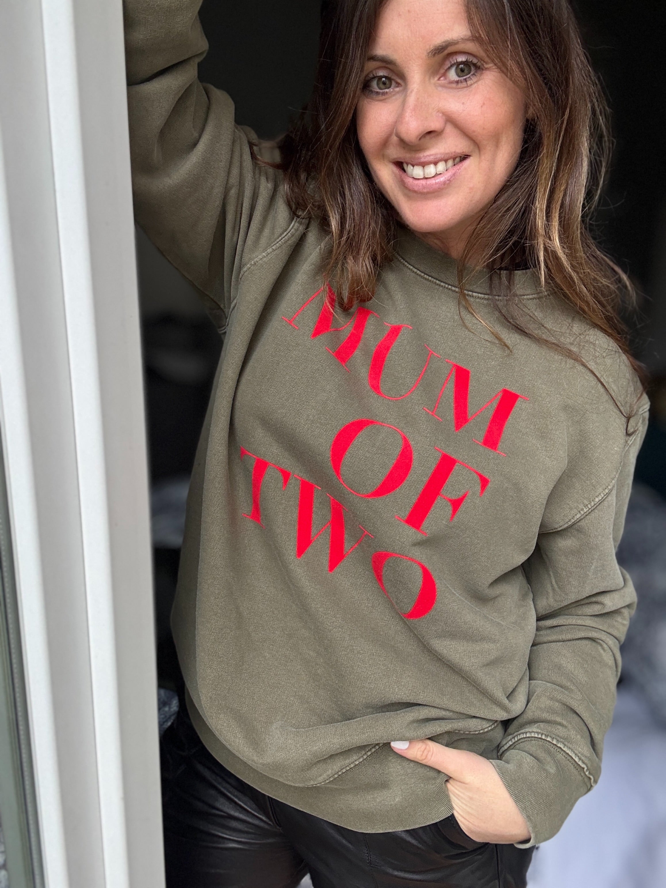 SWEAT-SHIRT VERONIKA X MUM OF KAKI VINTAGE & ROUGE