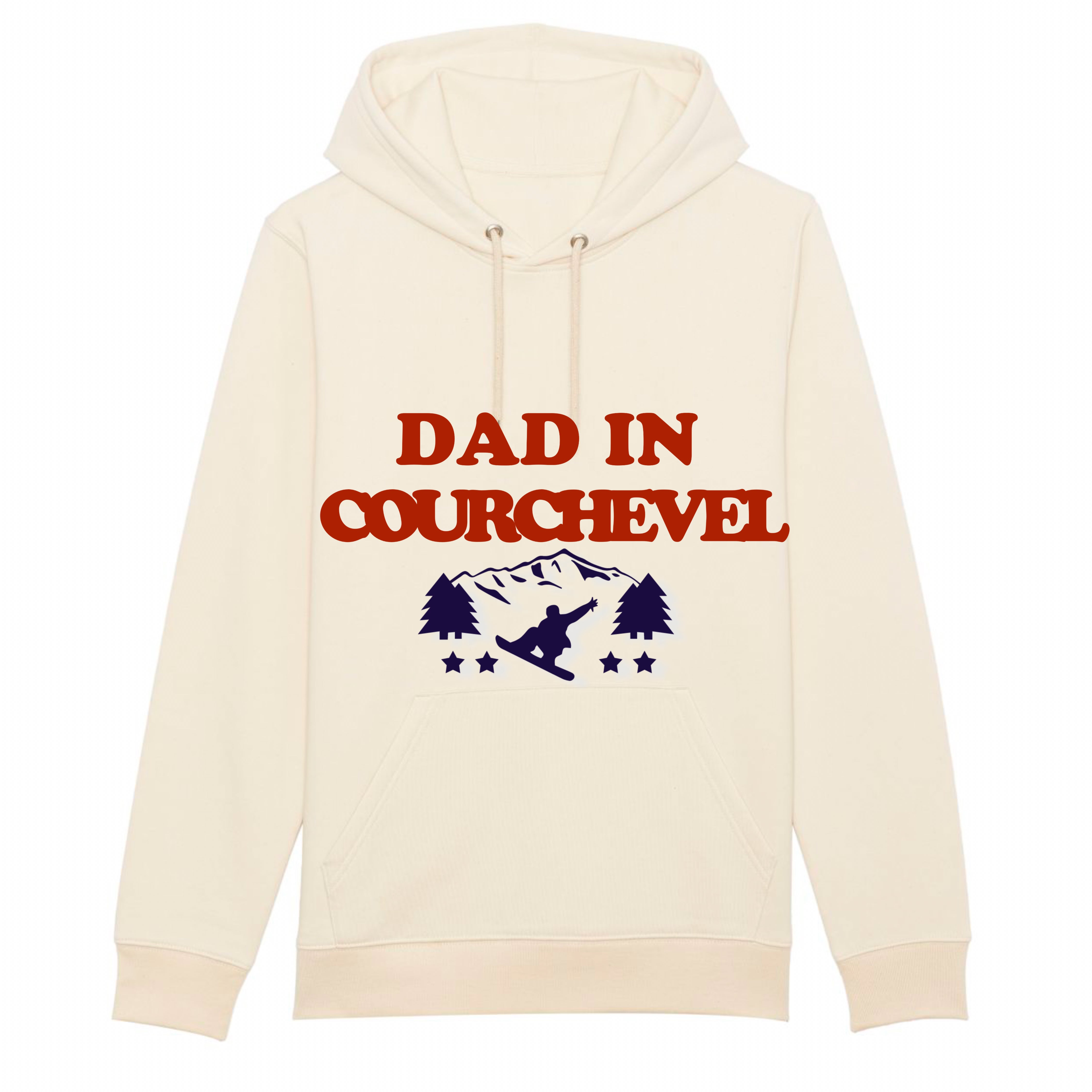 SWEAT-SHIRT À CAPUCHE DAD IS SKIING ( Personnalisable)
