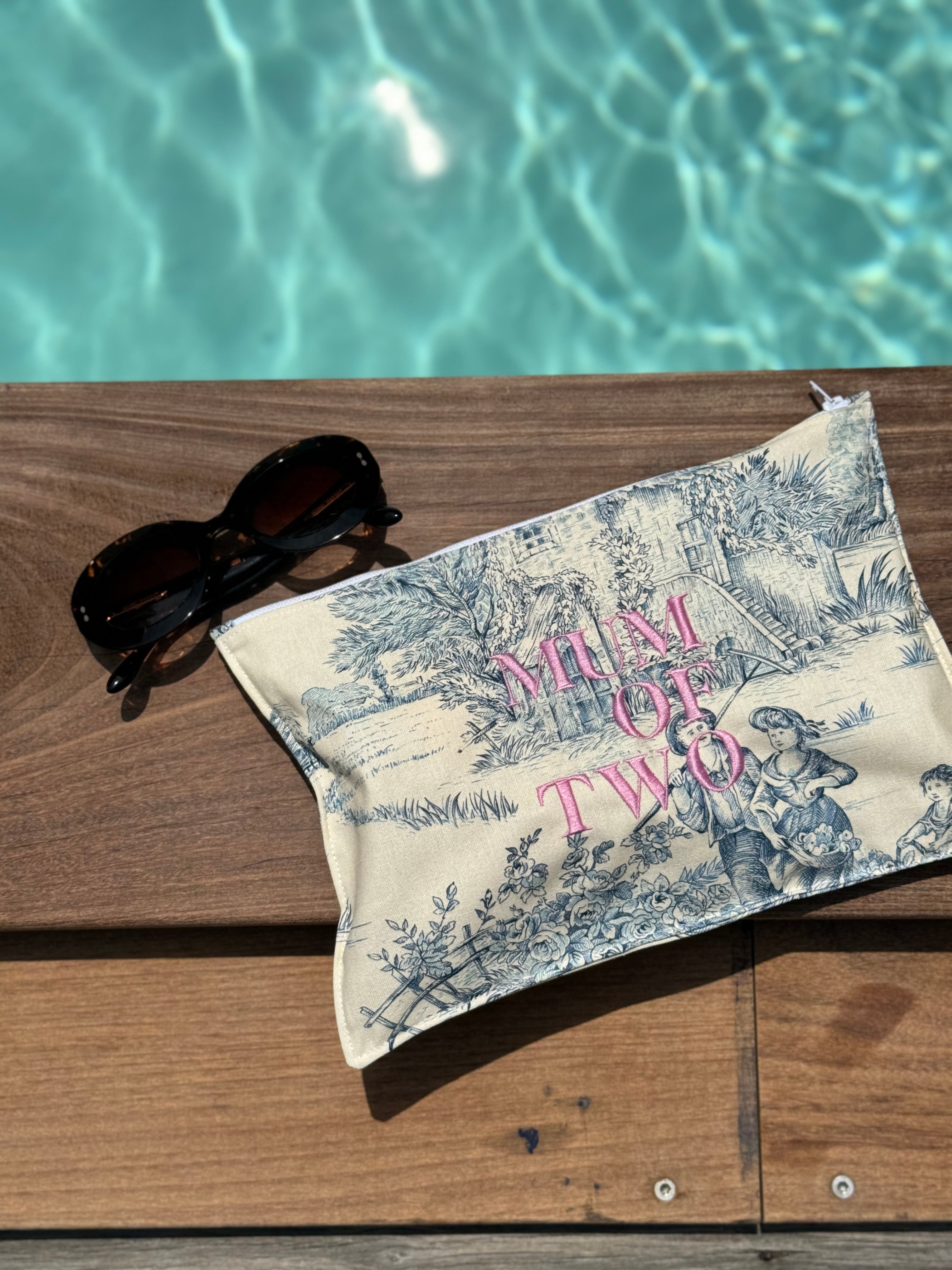 Pochette BLEUE & ROSE MUM OF