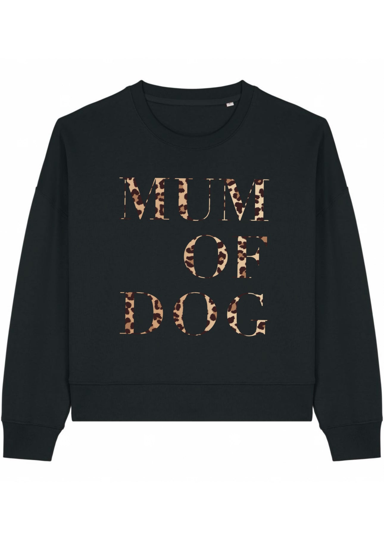 SWEAT-SHIRT VERONIKA x MUM OF DOG NOIR LÉOPARD