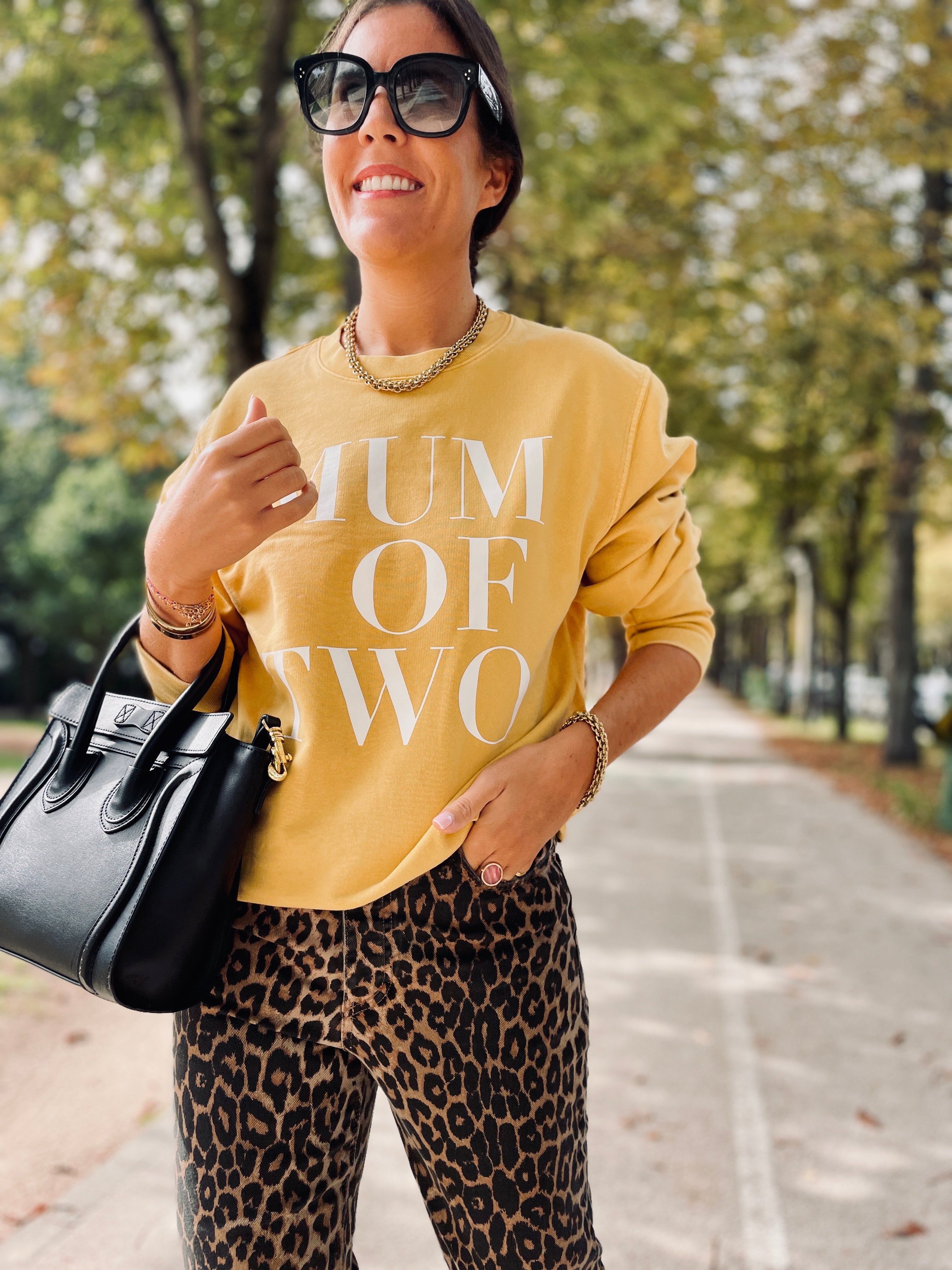 SWEAT-SHIRT MUM OF VINTAGE OCRE