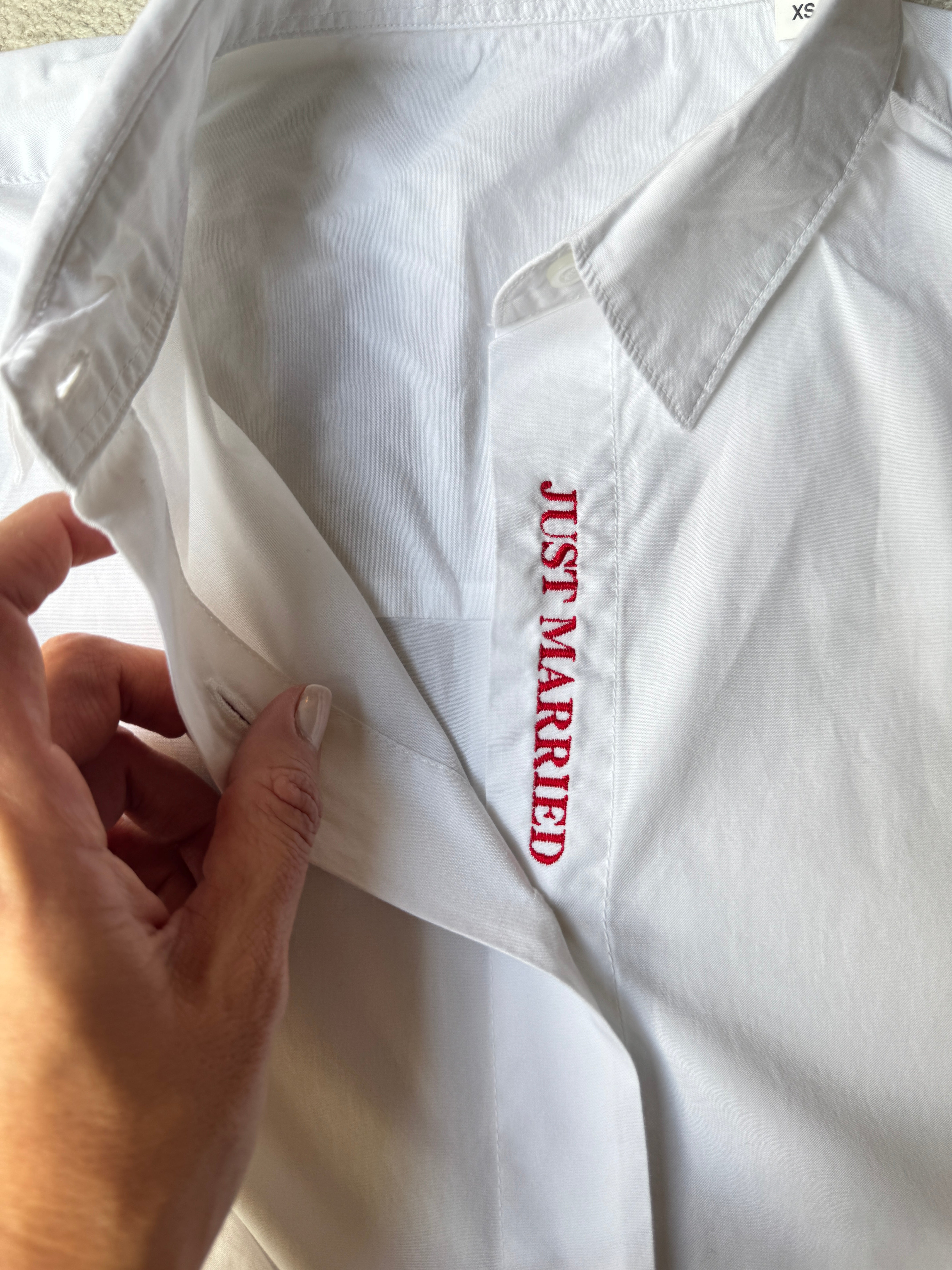 CHEMISE BRODÉE JUST MARRIED X SALOMÉ