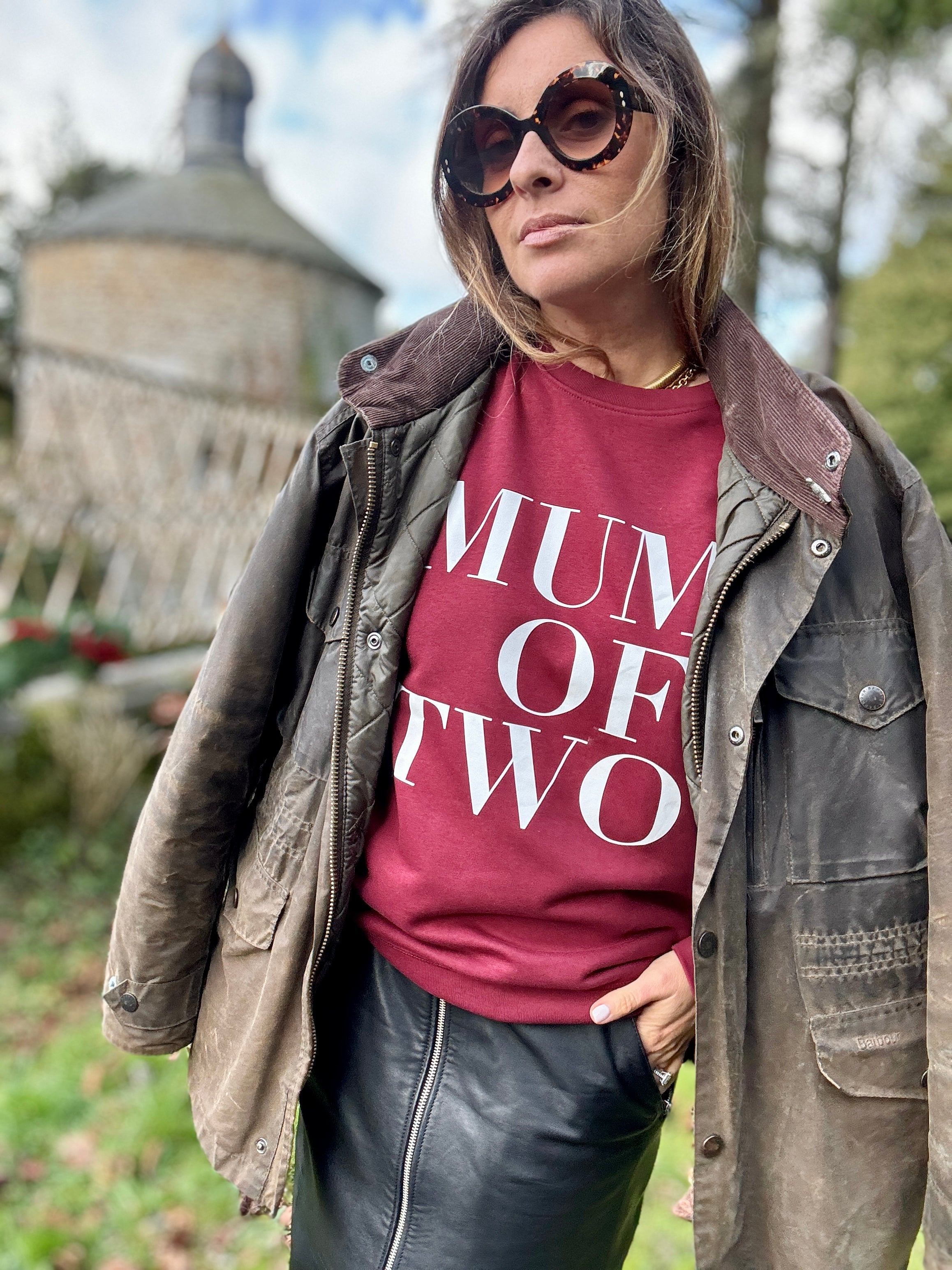 SWEAT-SHIRT MUM OF BURGUNDY