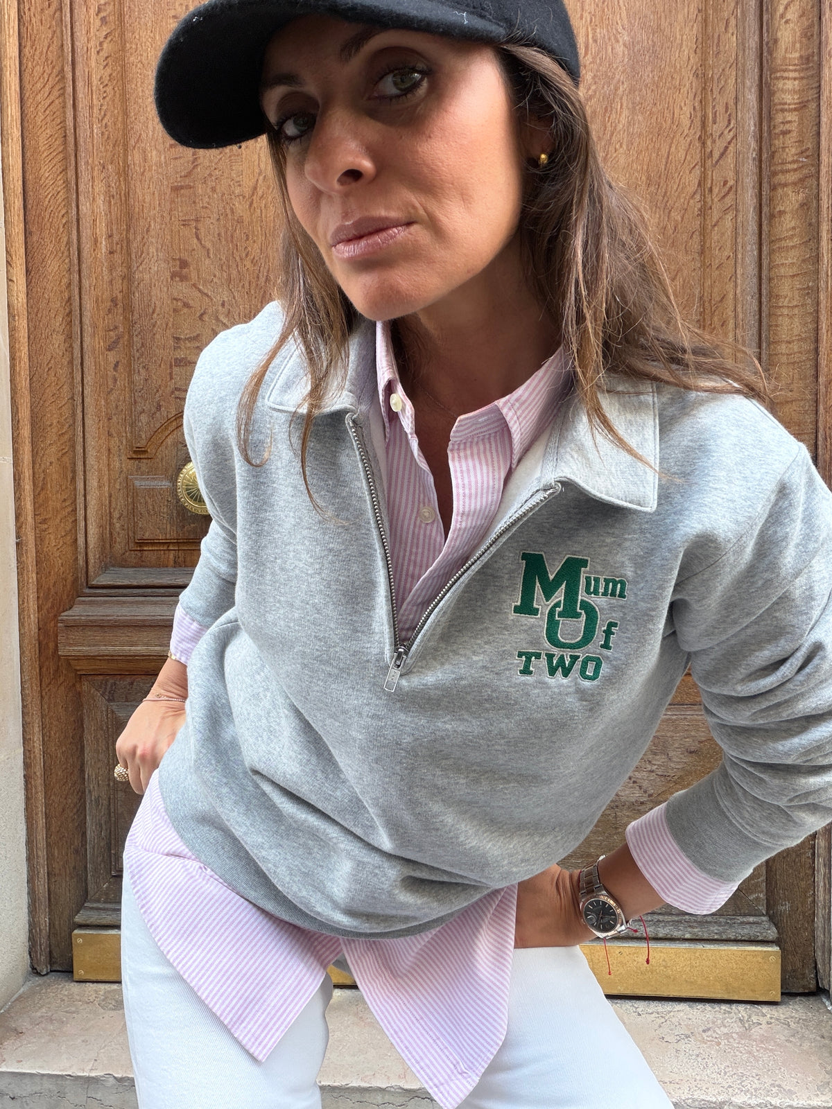 POLO GRIS CHINÉ MUM OF…