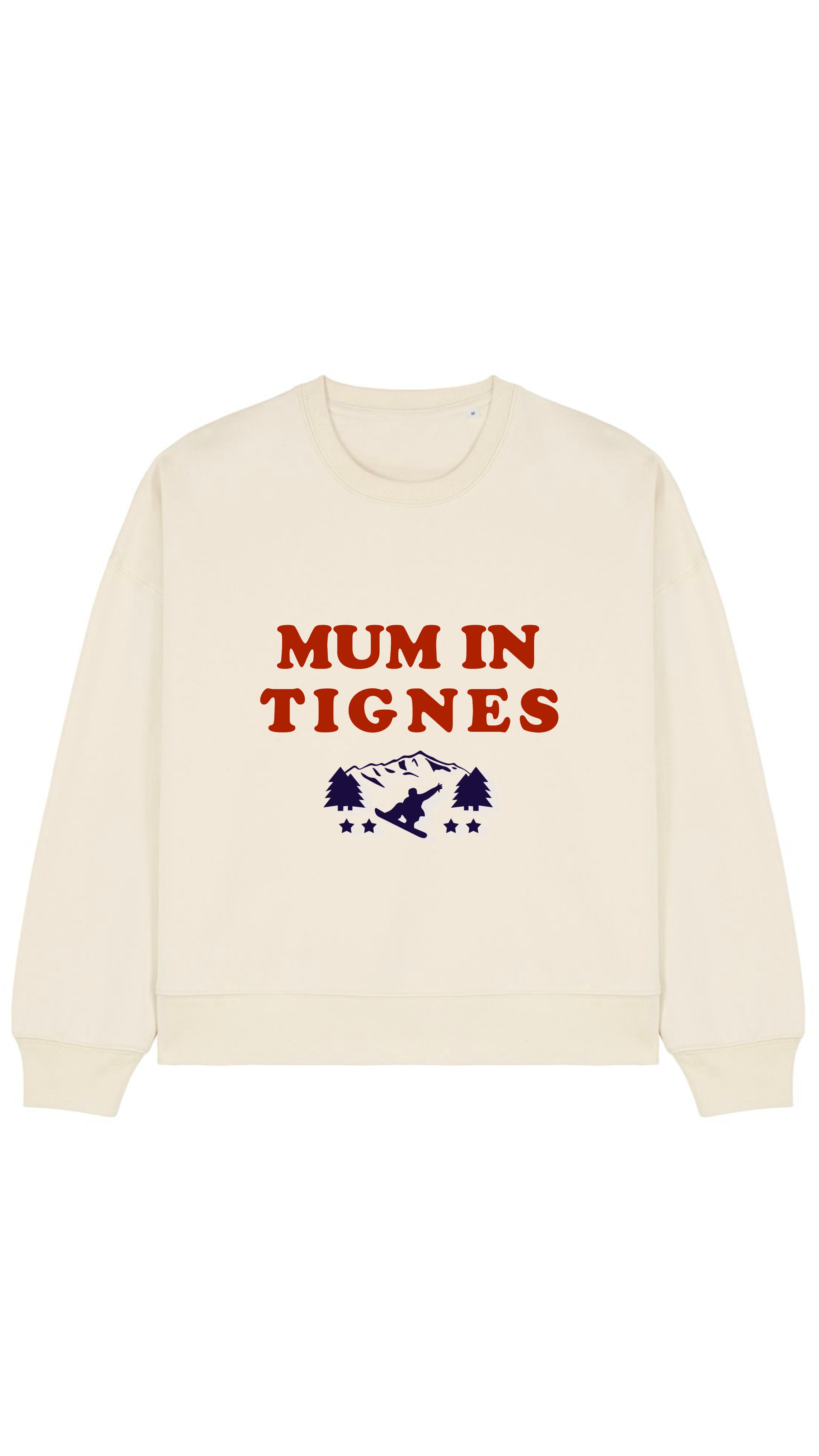 SWEAT-SHIRT MUM IS SKIING ( Personnalisable)