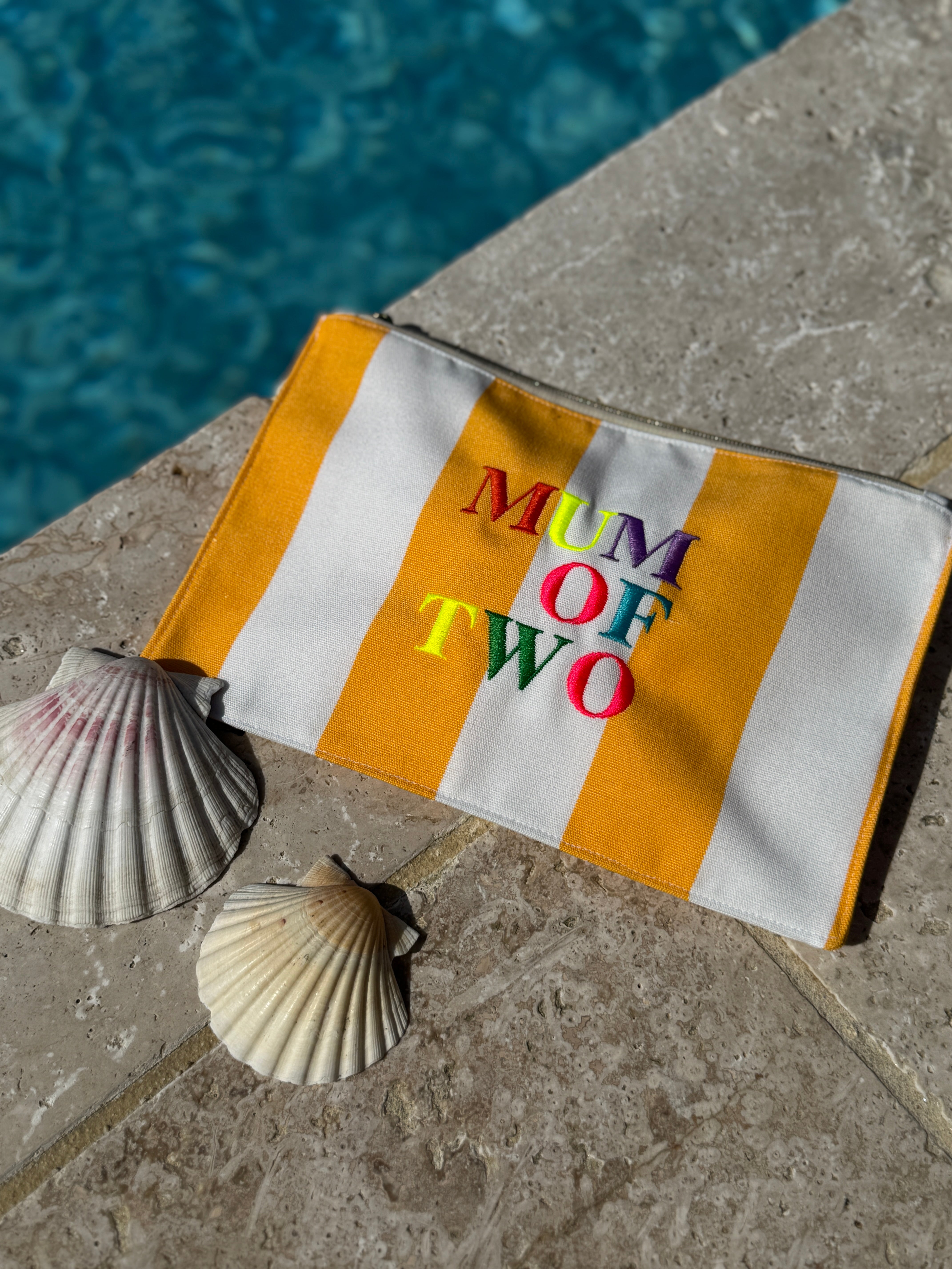 Pochette DOLCE VITA brodée RAINBOW