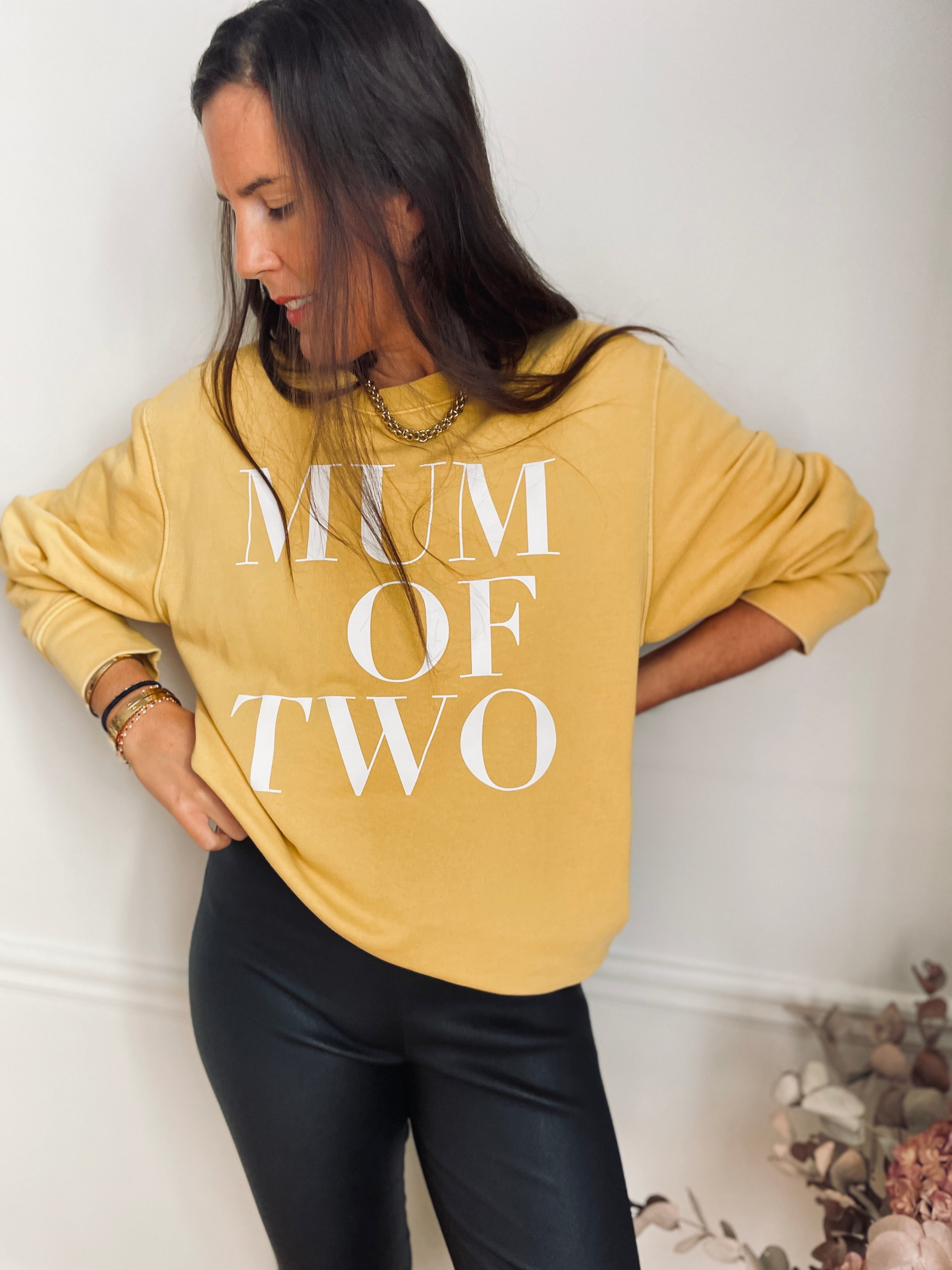 SWEAT-SHIRT MUM OF VINTAGE OCRE