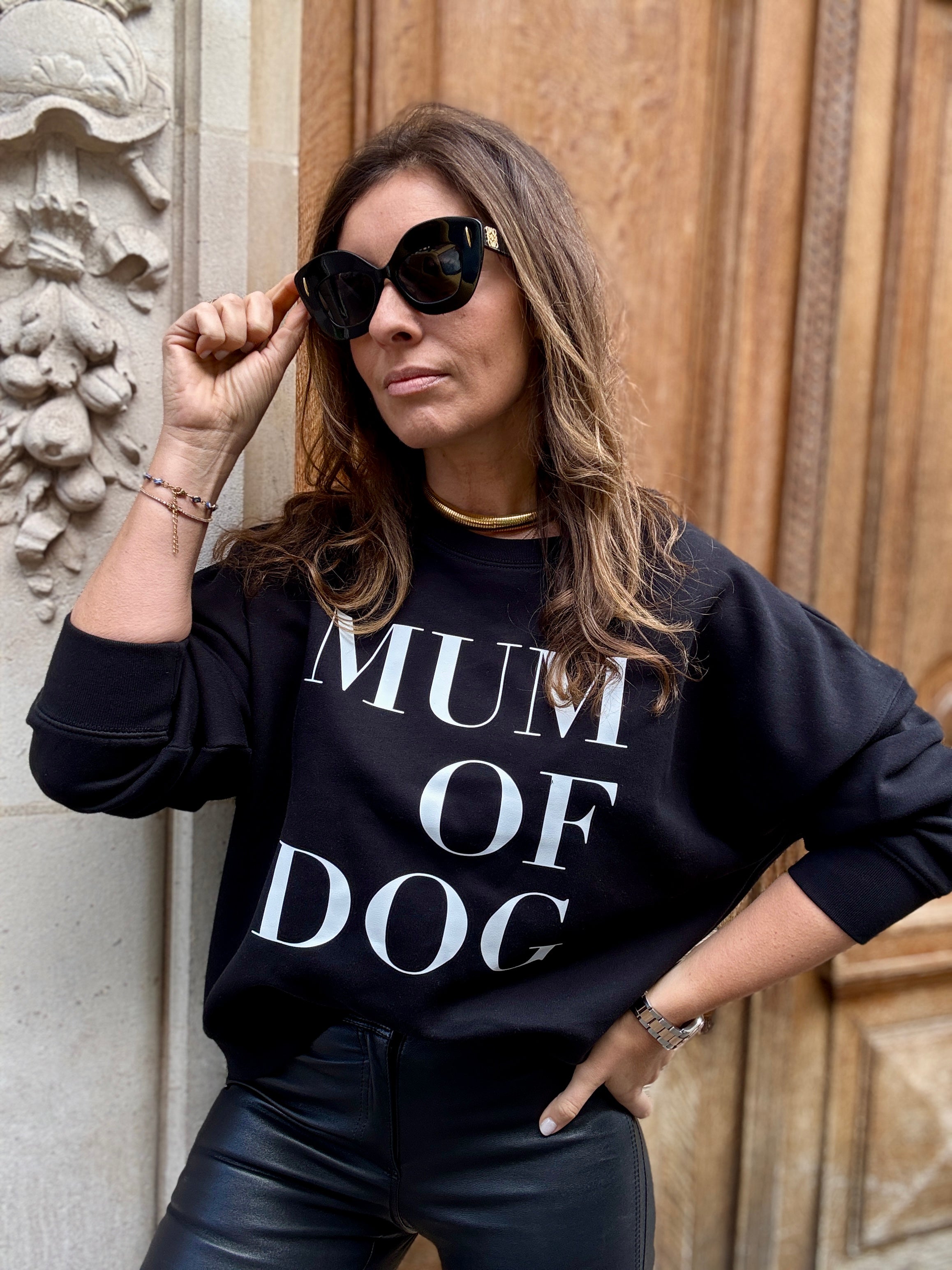 SWEAT-SHIRT VERONIKA x MUM OF DOG NOIR