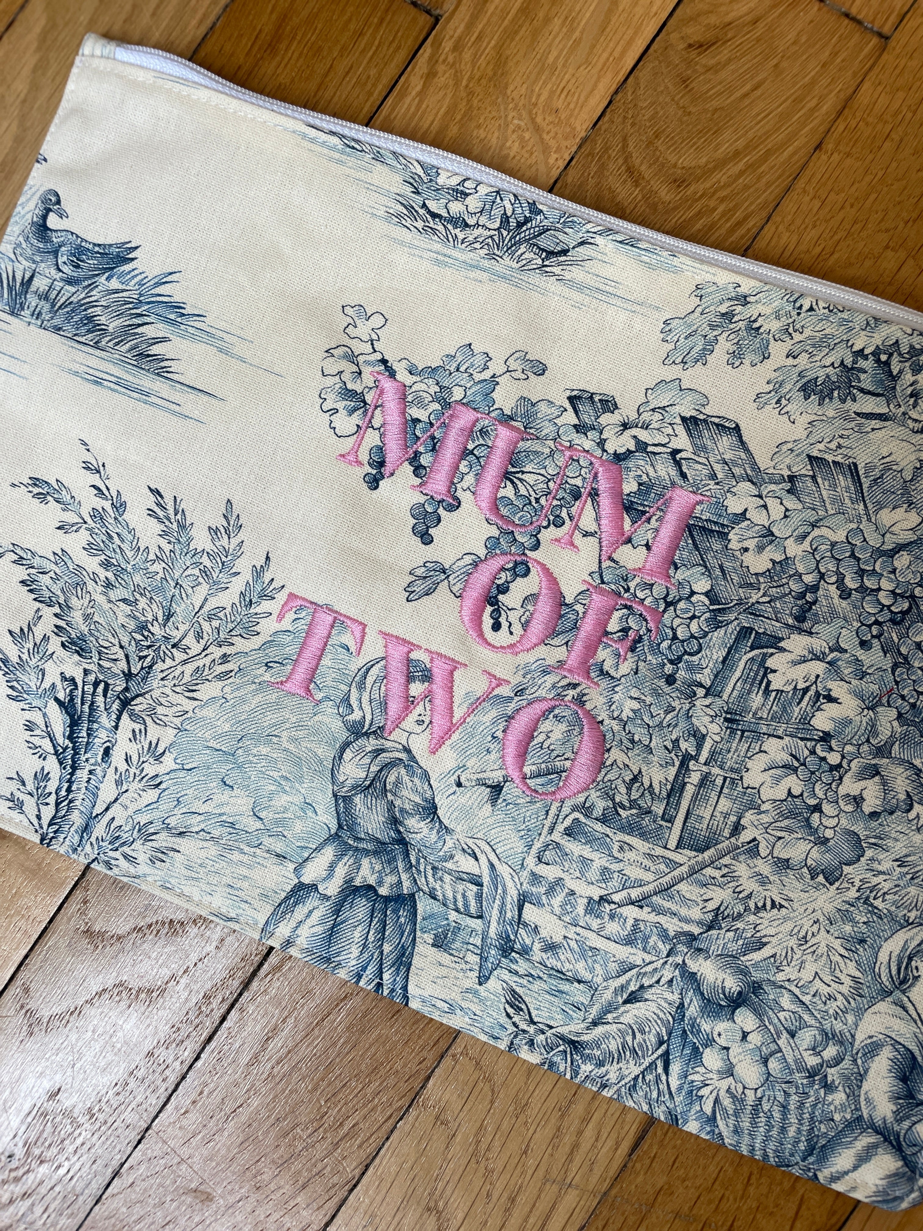 Pochette BLEUE & ROSE MUM OF