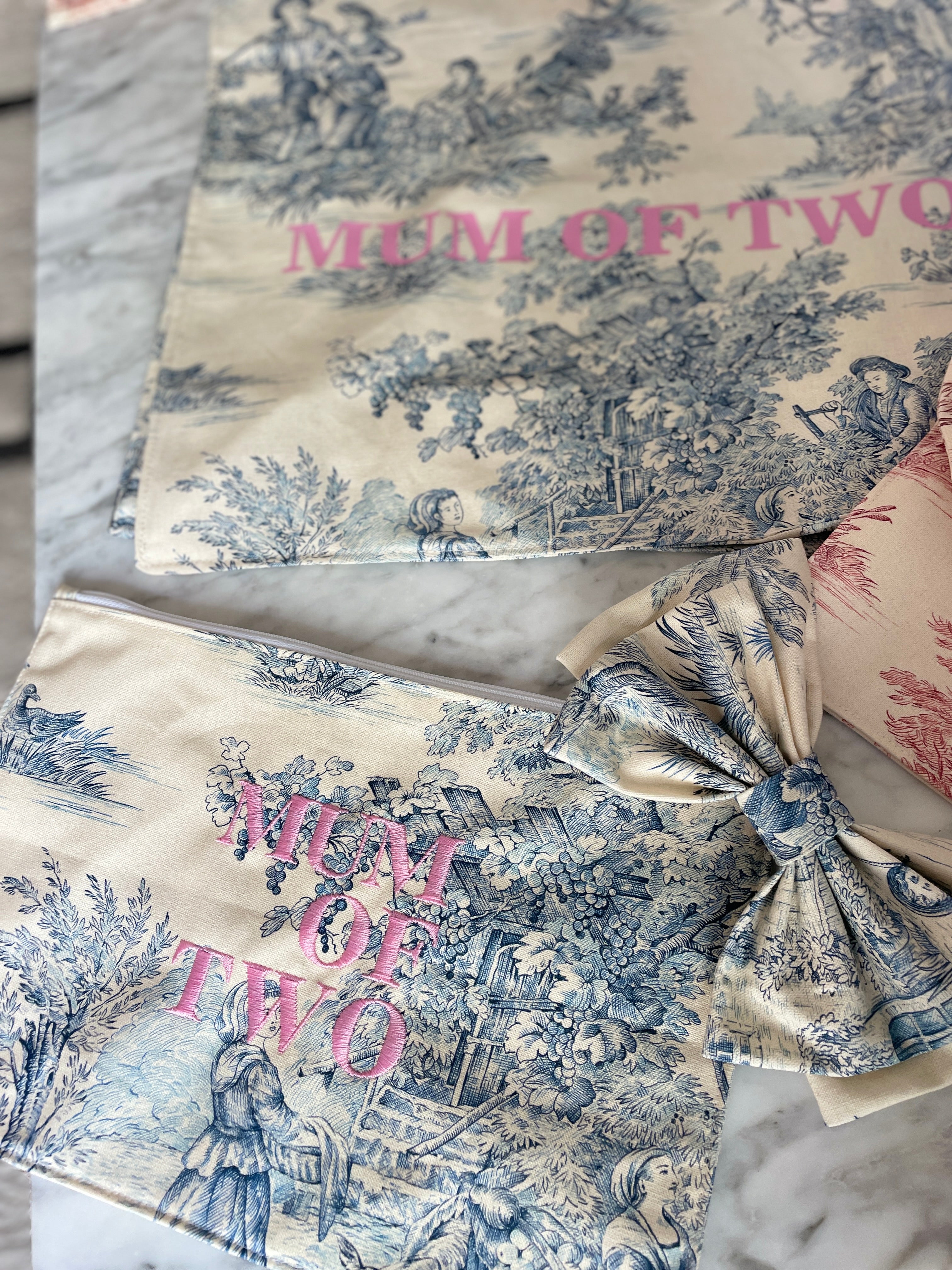 Pochette BLEUE & ROSE MUM OF