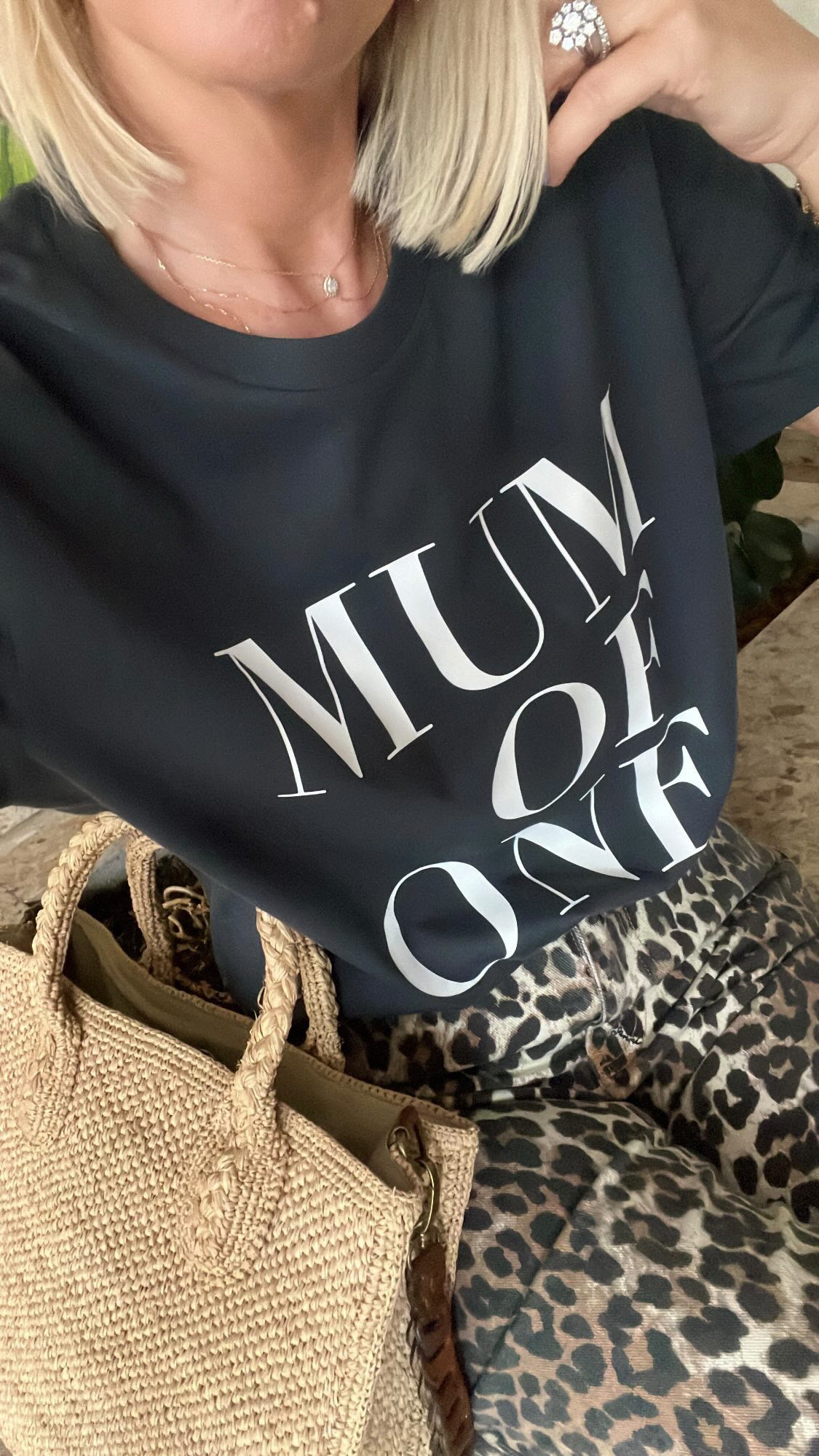 ANTHRACITE T-SHIRT MUM OF ONE, MUM OF TWO, MUM OF THREE, MUM OF FOUR...