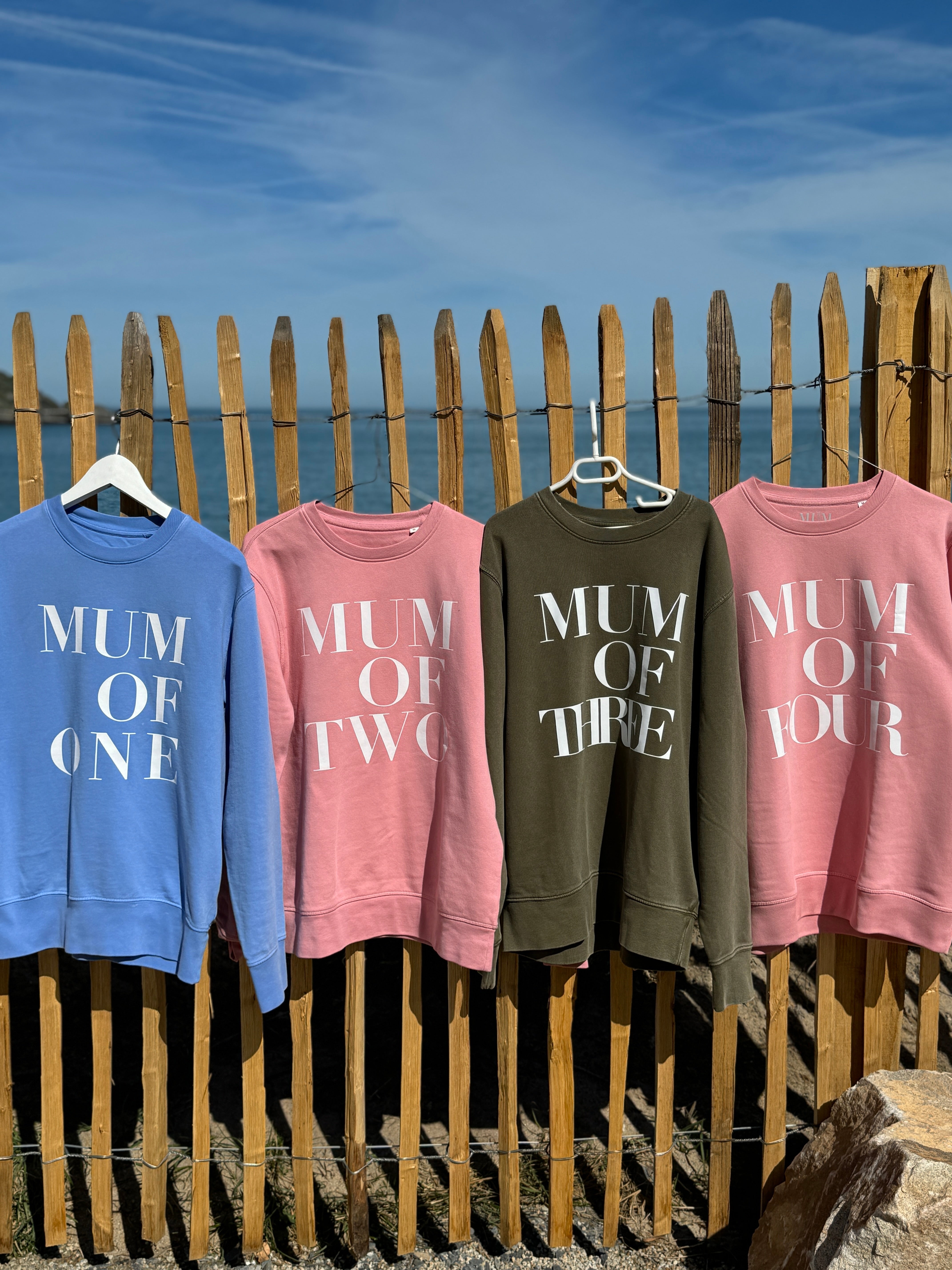 A Sweat-shirt BLEU VINTAGE MUM OF TWO