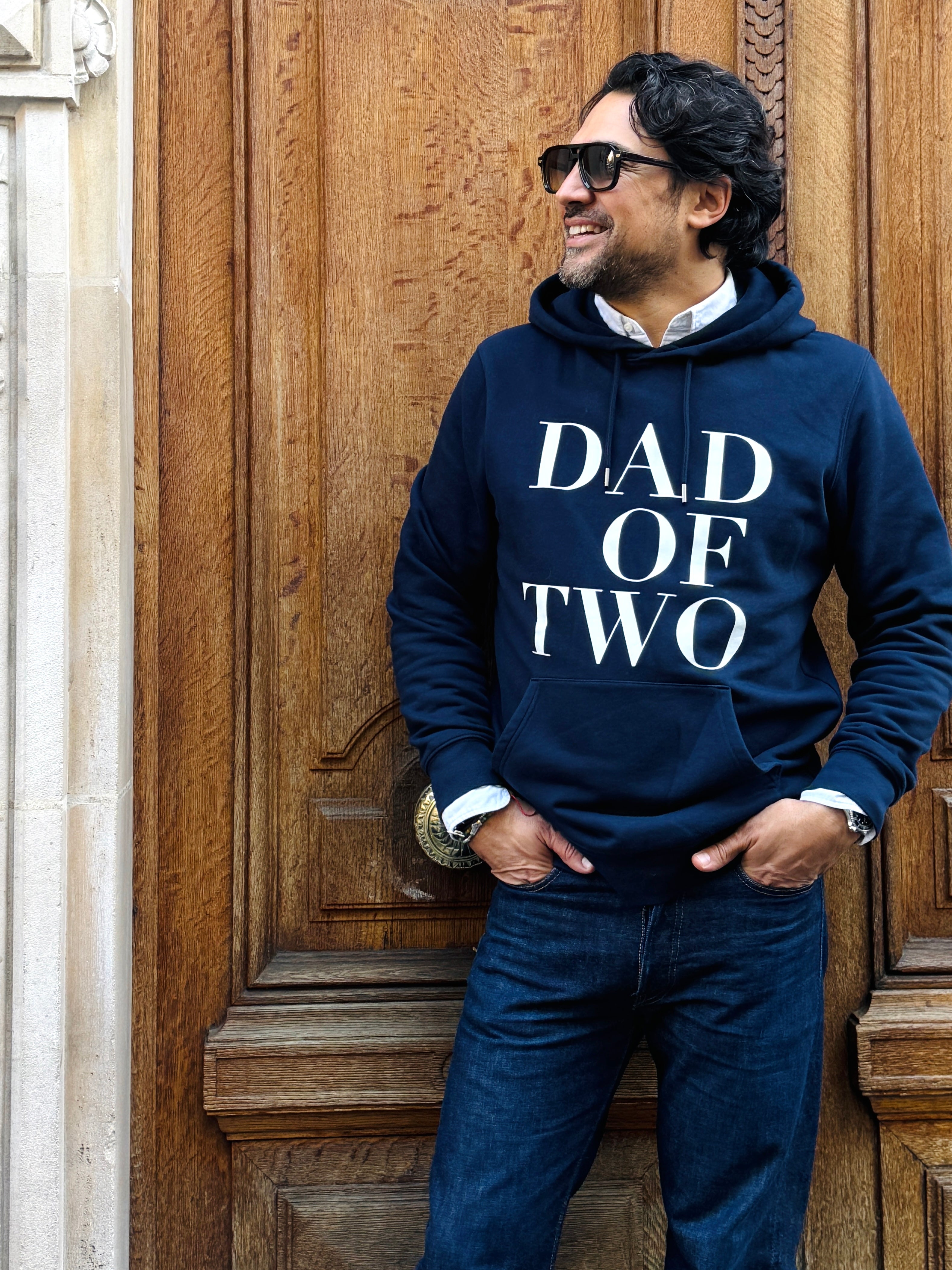 SWEAT-SHIRT À CAPUCHE BLEU MARINE DAD OF