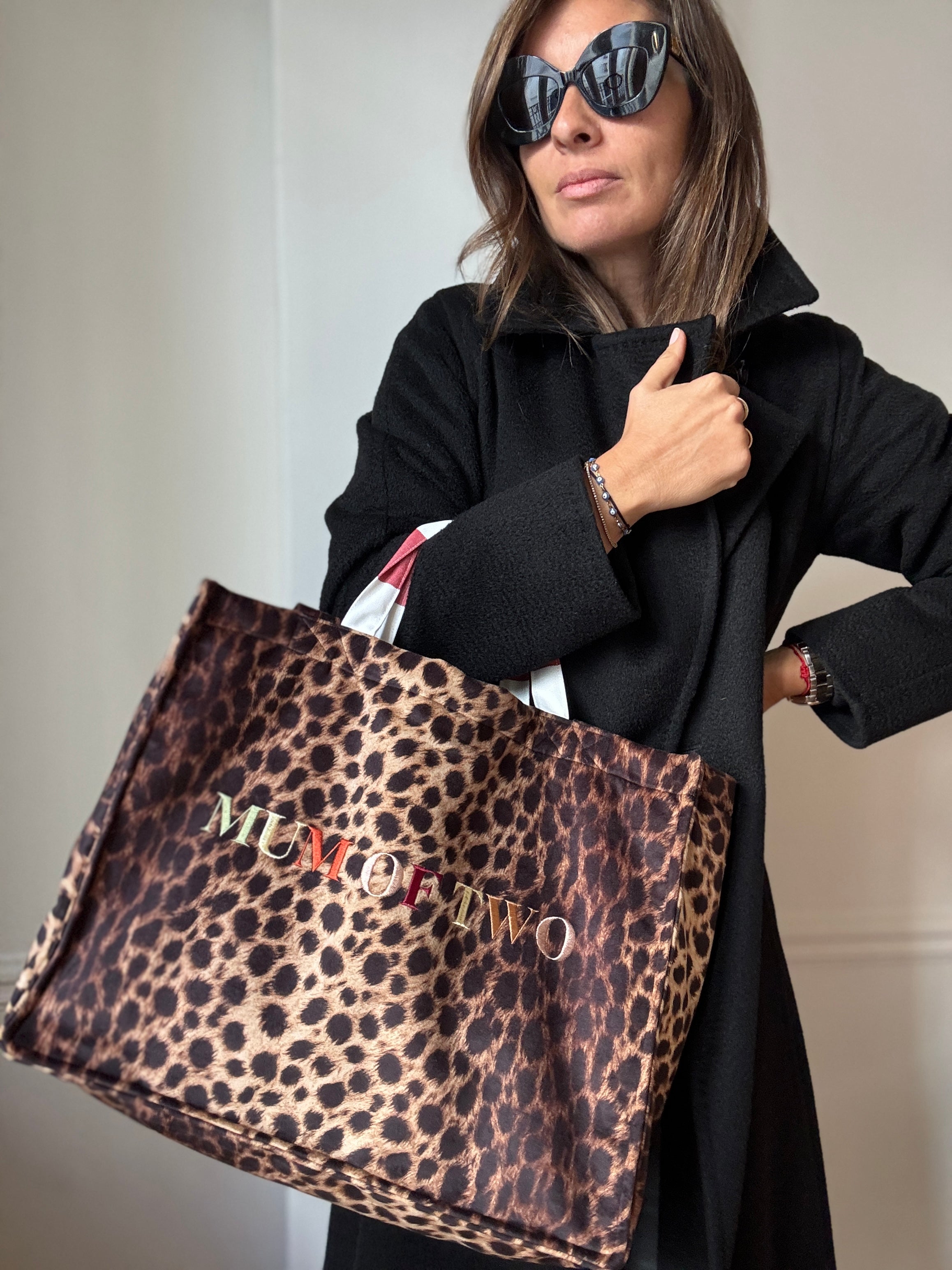 CABAS MATELASSÉ RAINBOW LÉOPARD