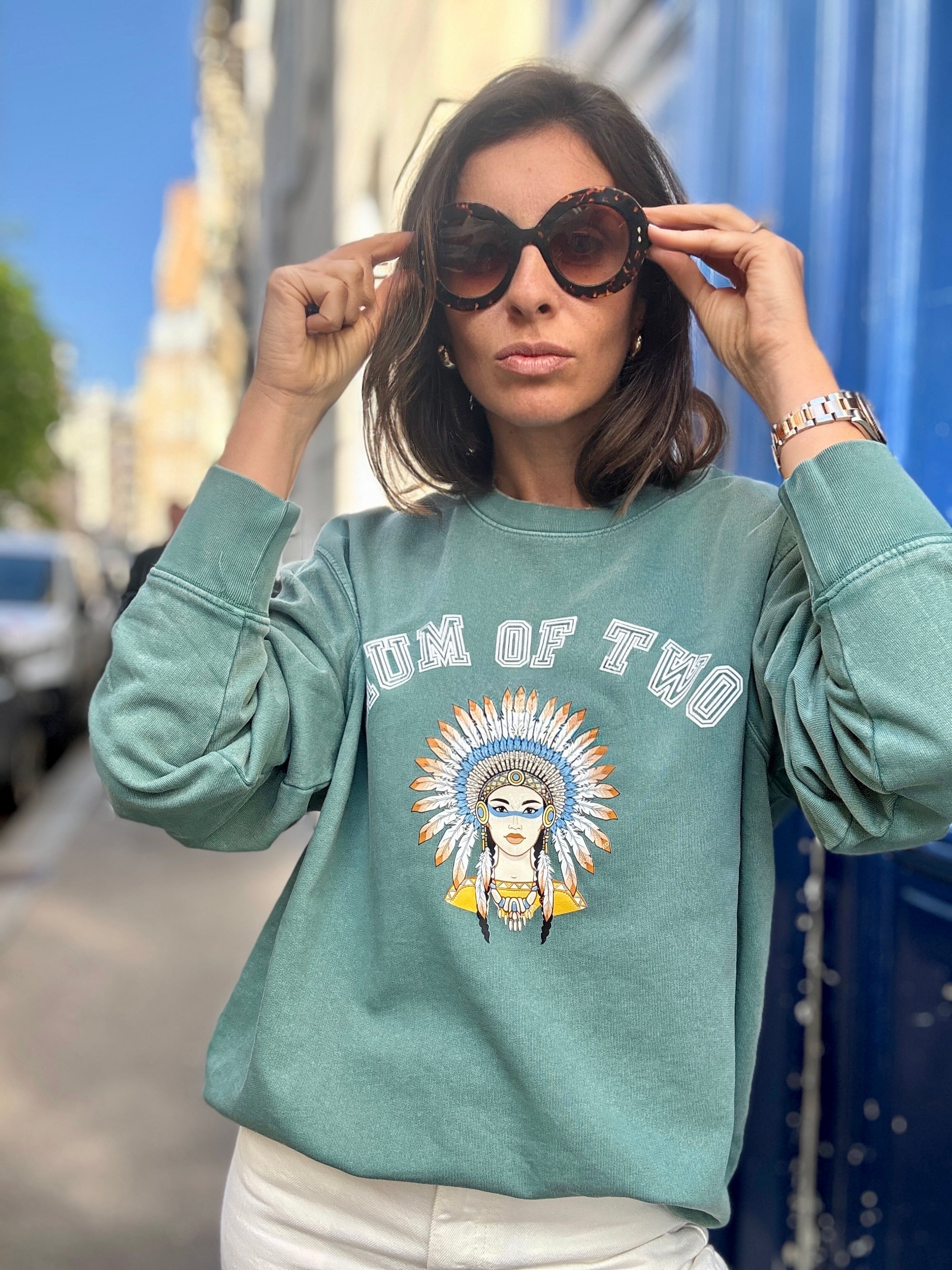 SWEAT-SHIRT VERONIKA x MUM OF INDIENNE ÉMERAUDE