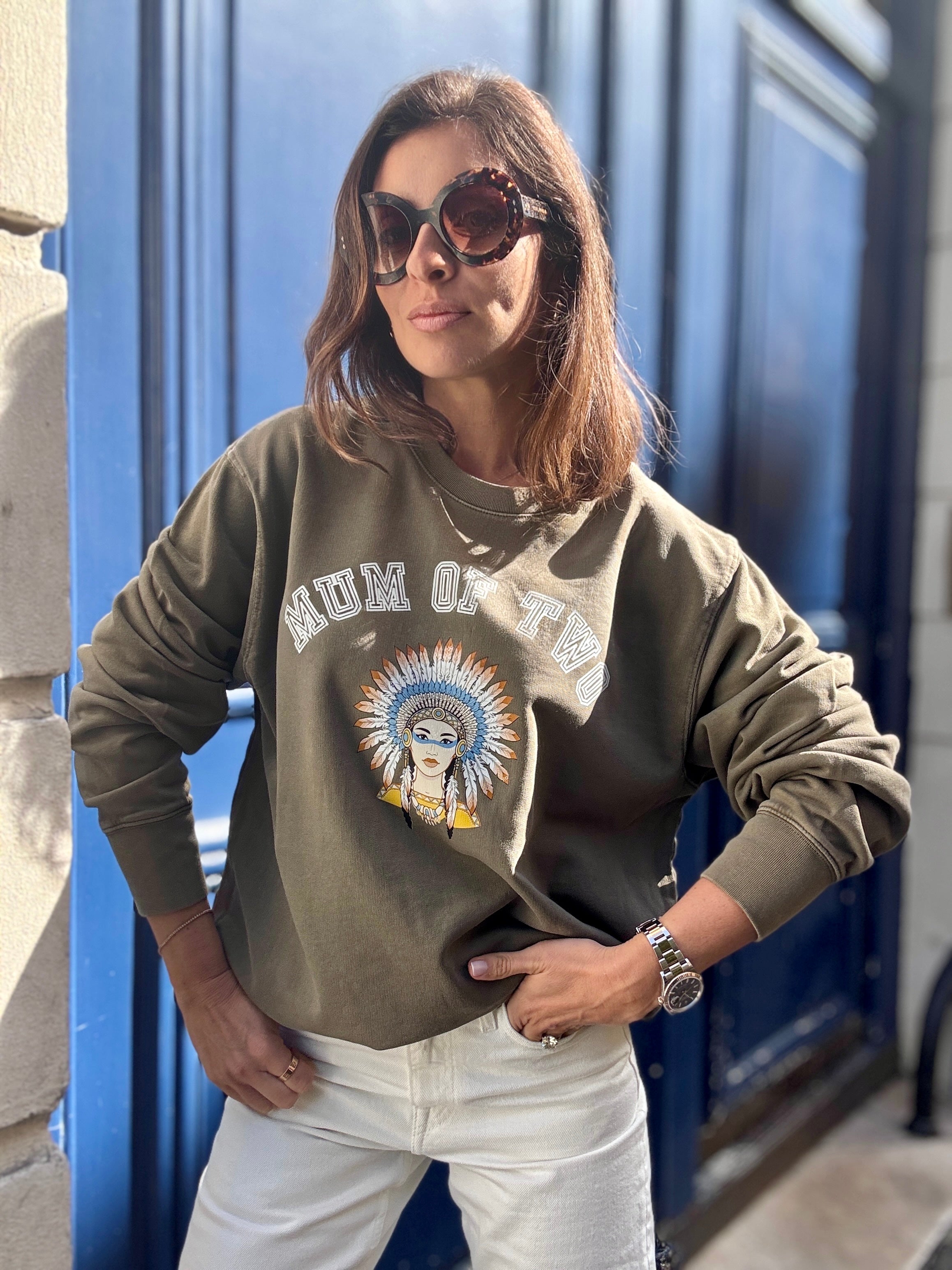 SWEAT-SHIRT VERONIKA x MUM OF INDIENNE KAKI