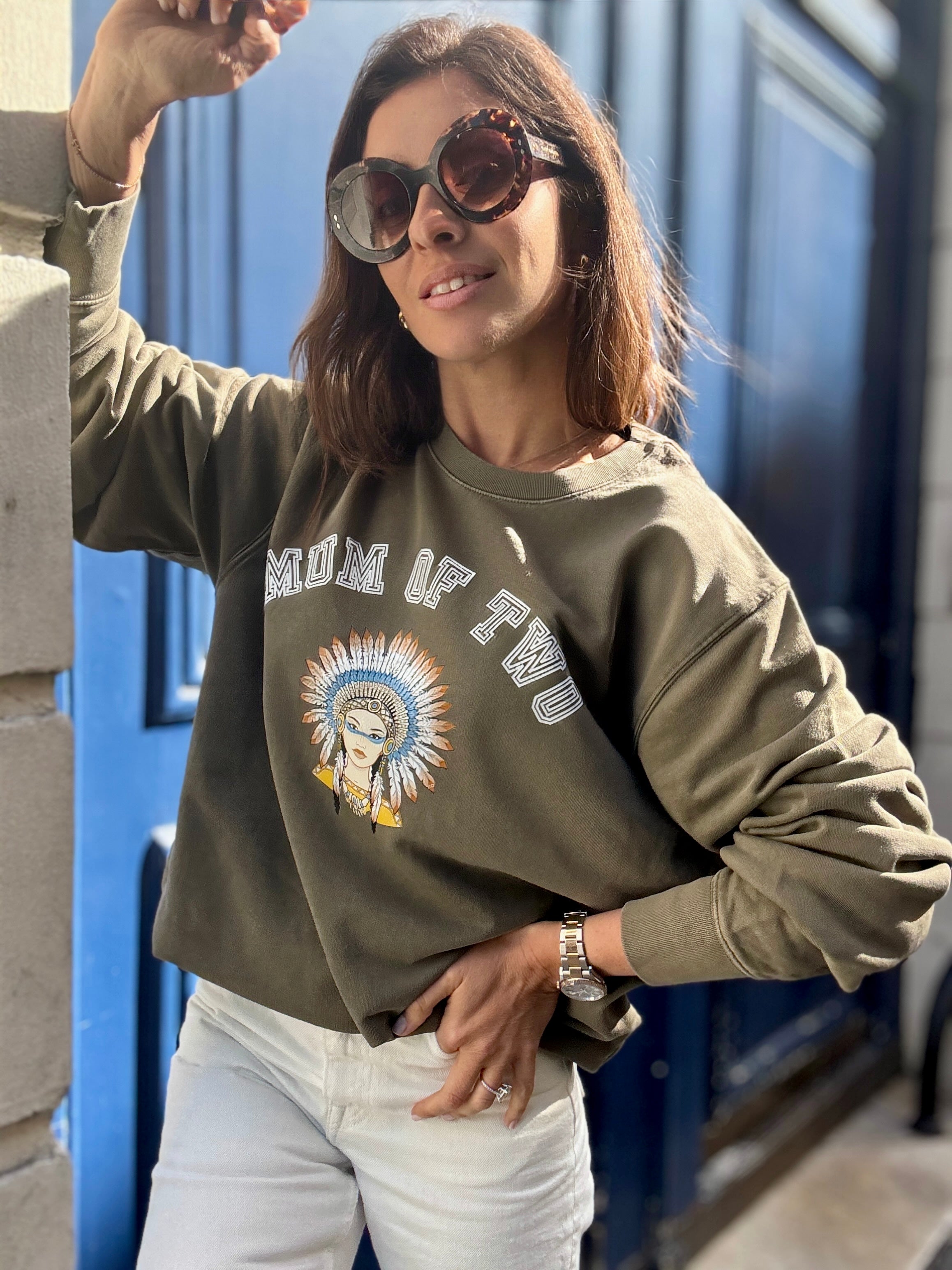 SWEAT-SHIRT VERONIKA x MUM OF INDIENNE KAKI