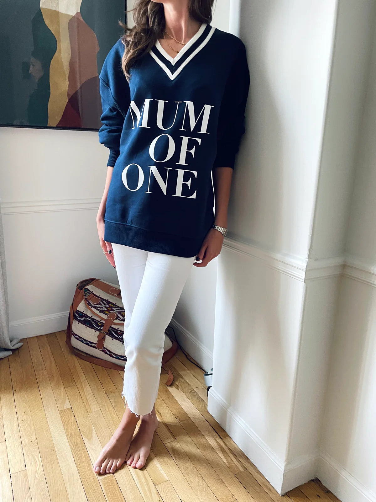 A COLLEGE MUM OF THREE Sweatshirt