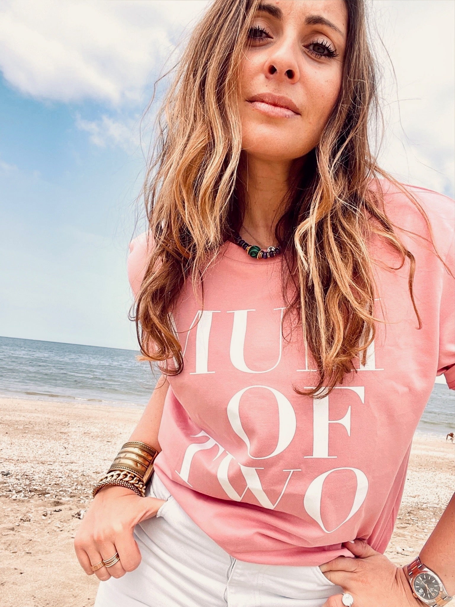 PINK T-SHIRT MUM OF ONE, MUM OF TWO, MUM OF THREE, MUM OF FOUR...