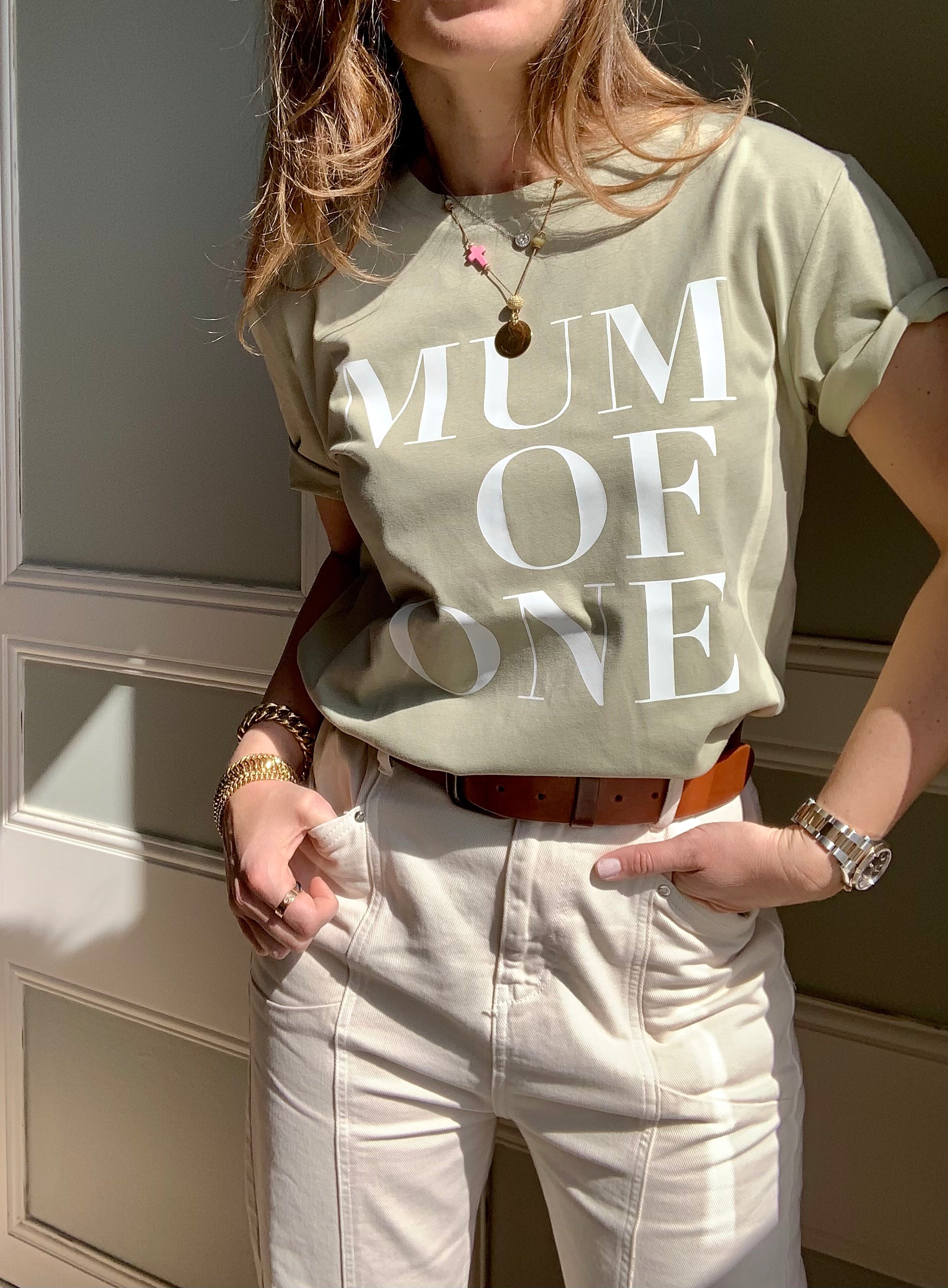 A T Shirt Eucalyptus MUM OF ONE