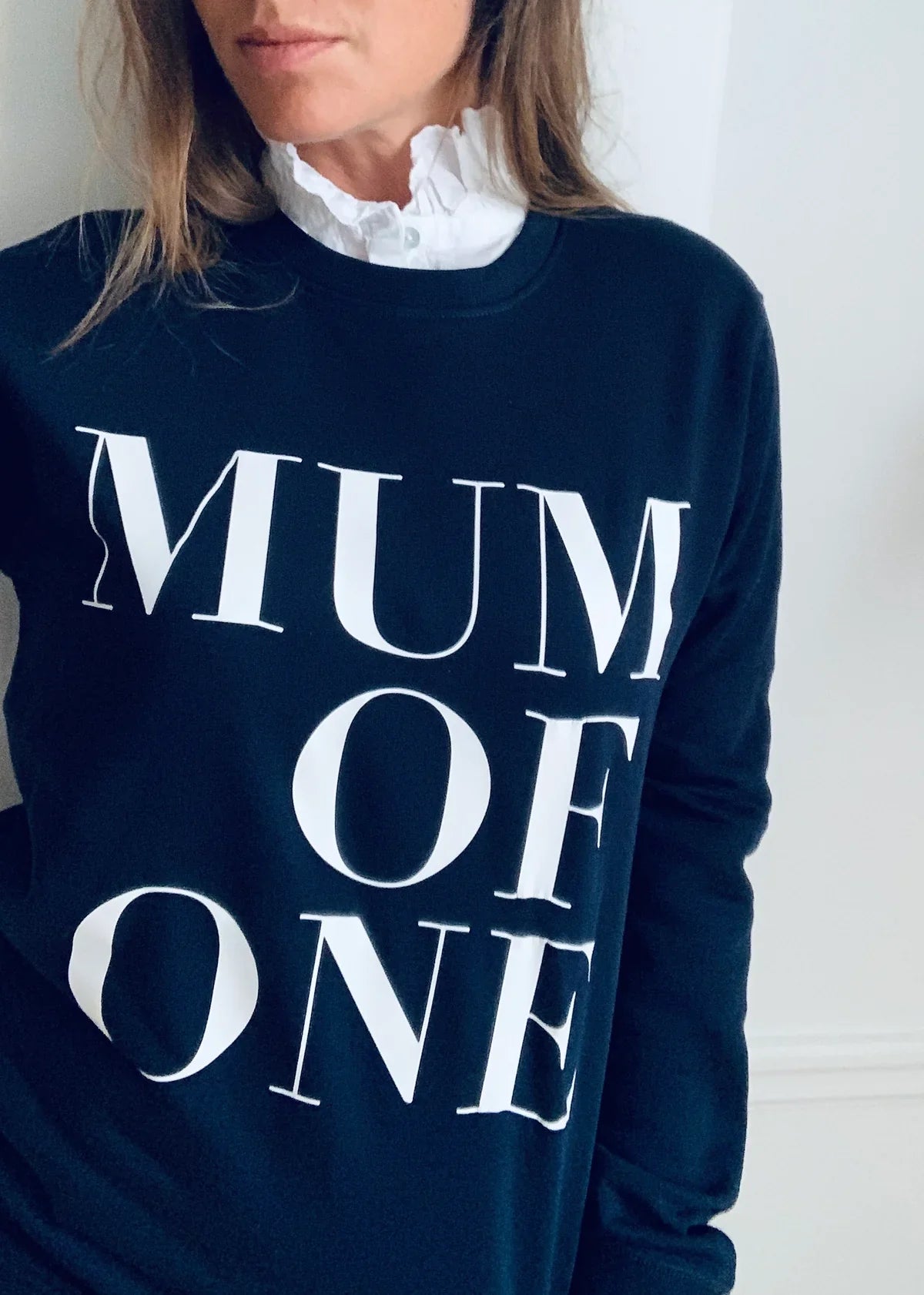 A Sweat-shirt MUM OF FIVE Bleu Marine