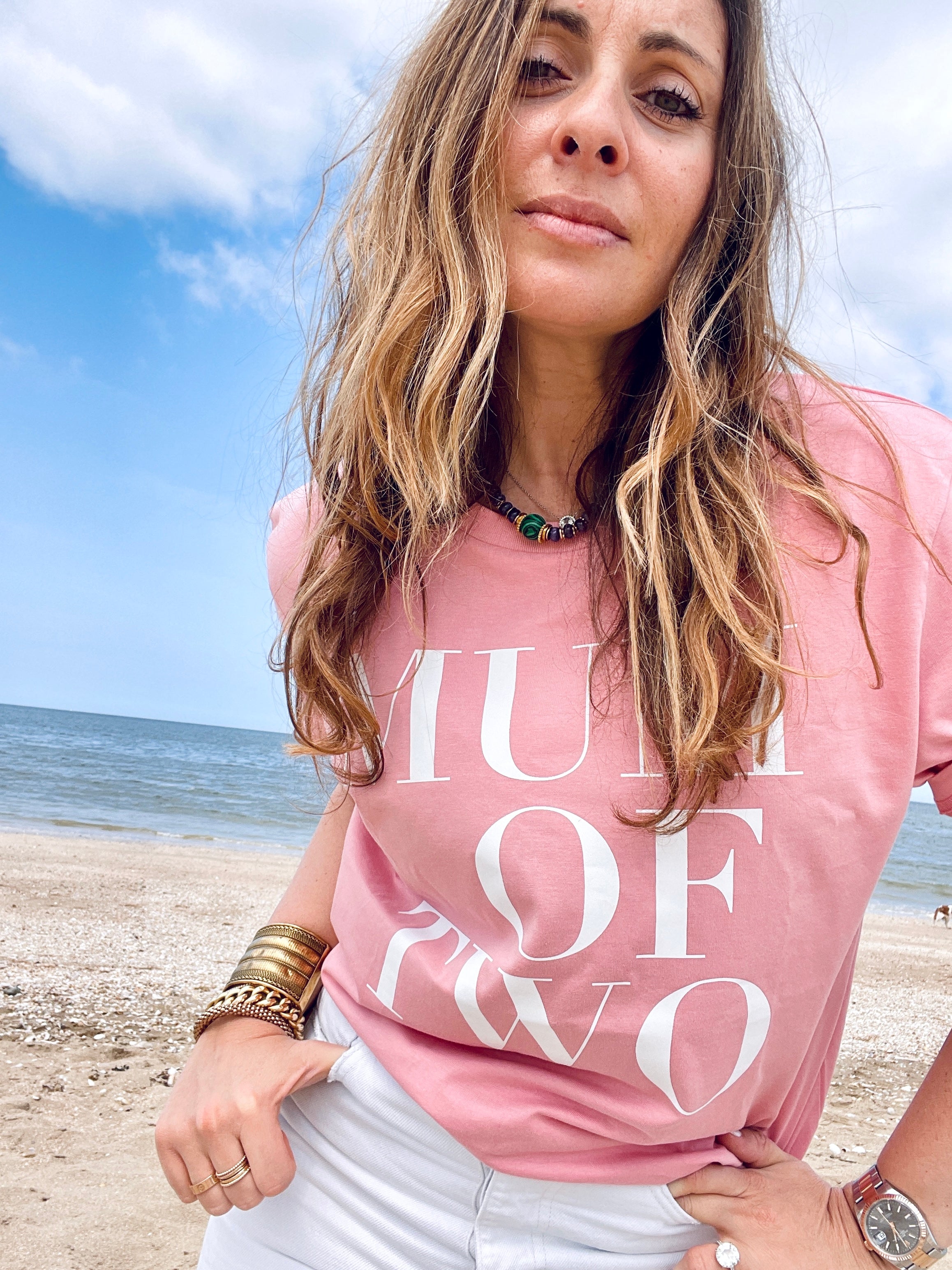 PINK T-SHIRT MUM OF ONE, MUM OF TWO, MUM OF THREE, MUM OF FOUR...