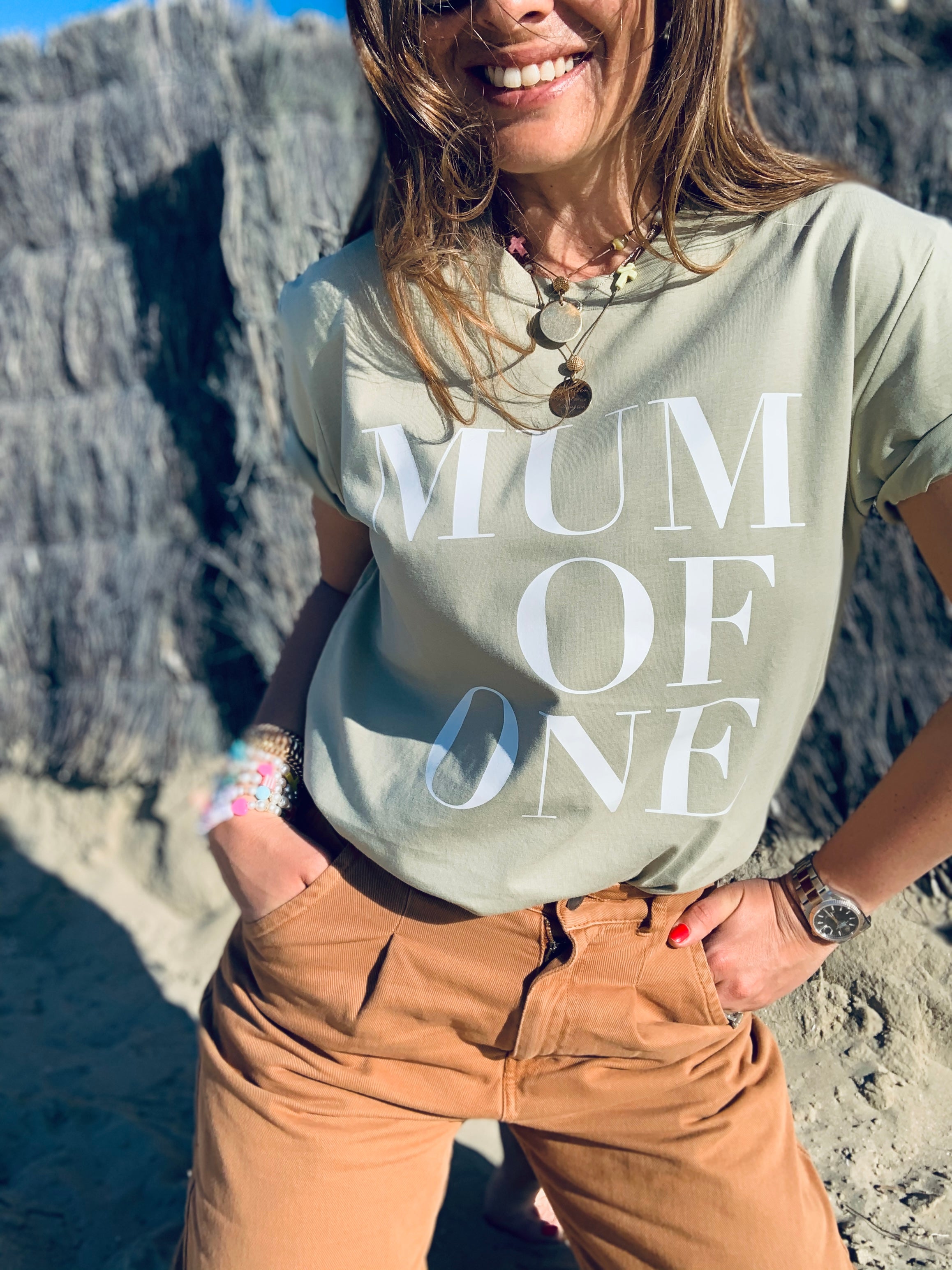 A T Shirt Eucalyptus MUM OF ONE