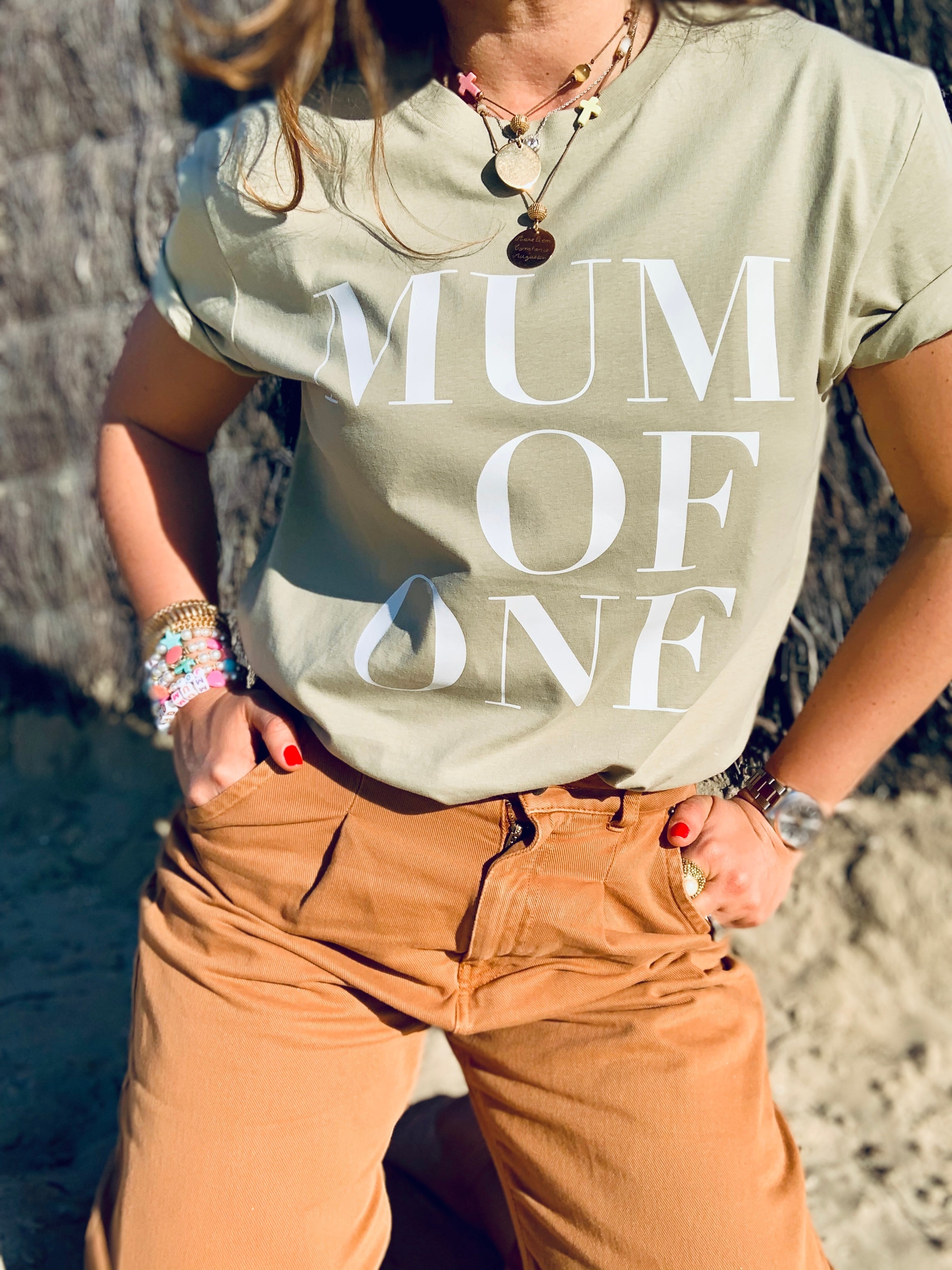 A T Shirt Eucalyptus MUM OF TWO