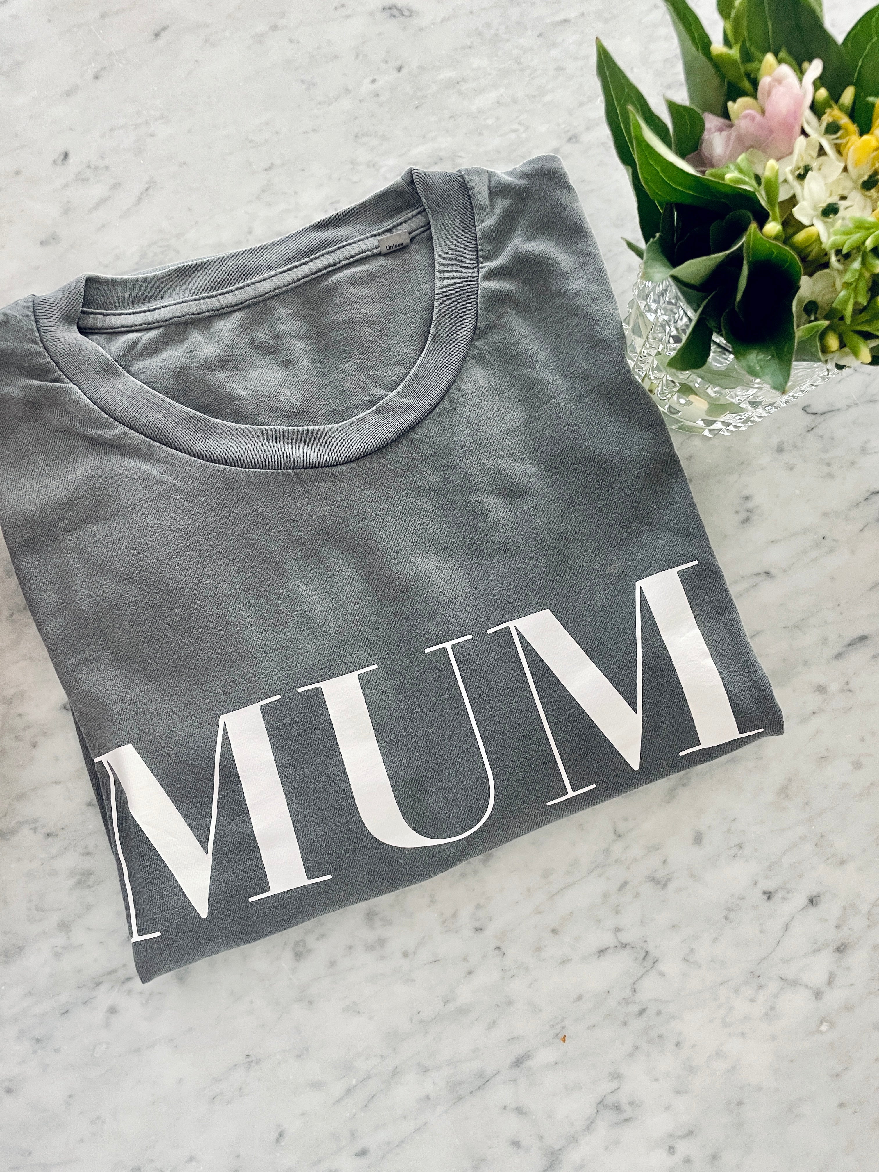 A T Shirt ANTHRACITE VINTAGE MUM OF ONE