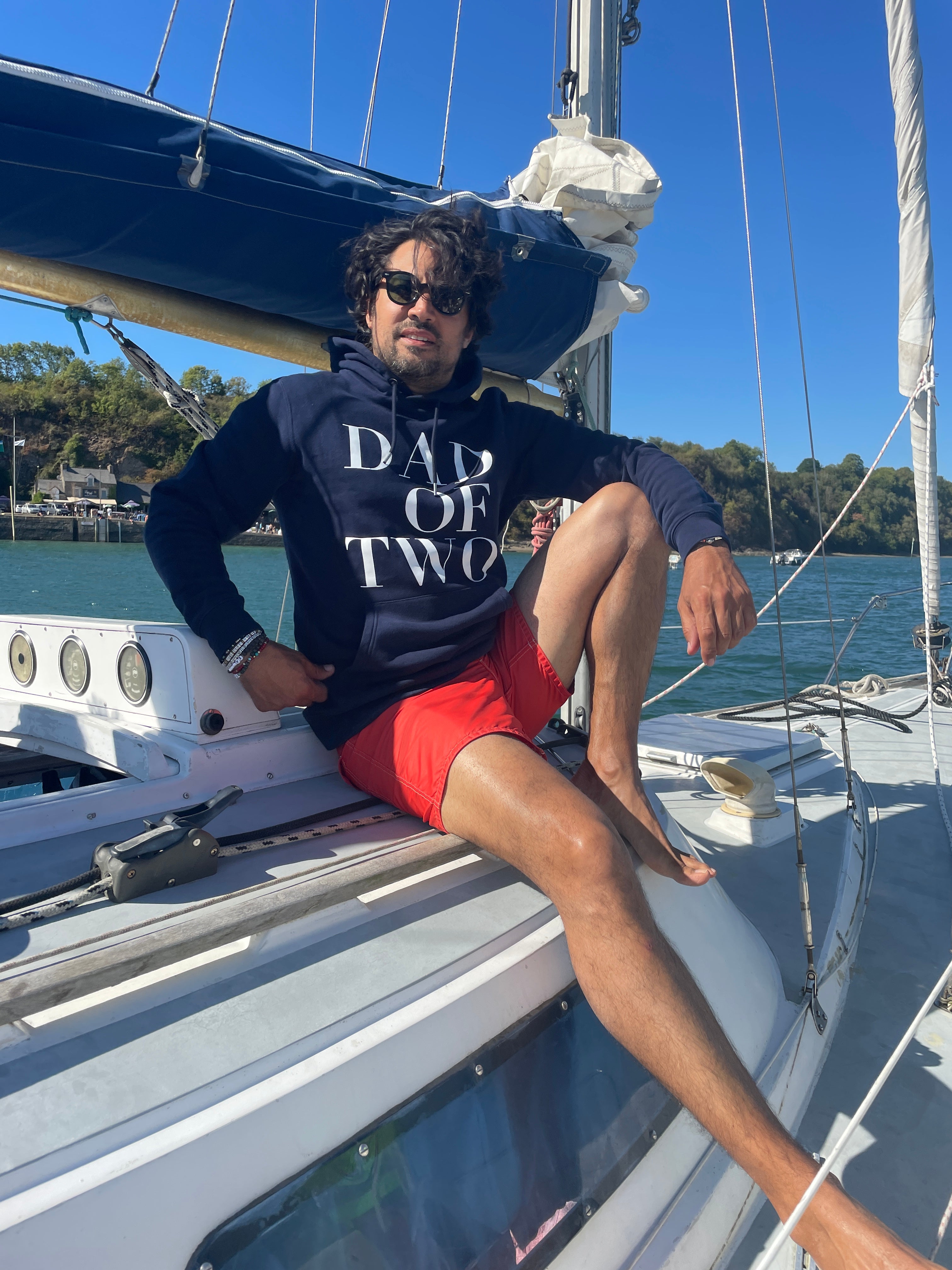 SWEAT-SHIRT À CAPUCHE BLEU MARINE DAD OF