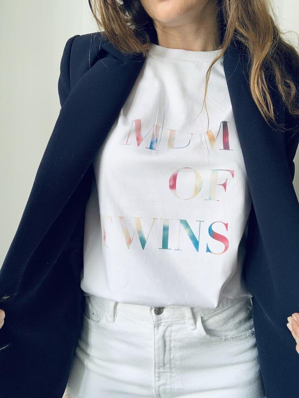 WHITE TIE&DYE T-SHIRT MUM OF ONE, TWO, THREE...