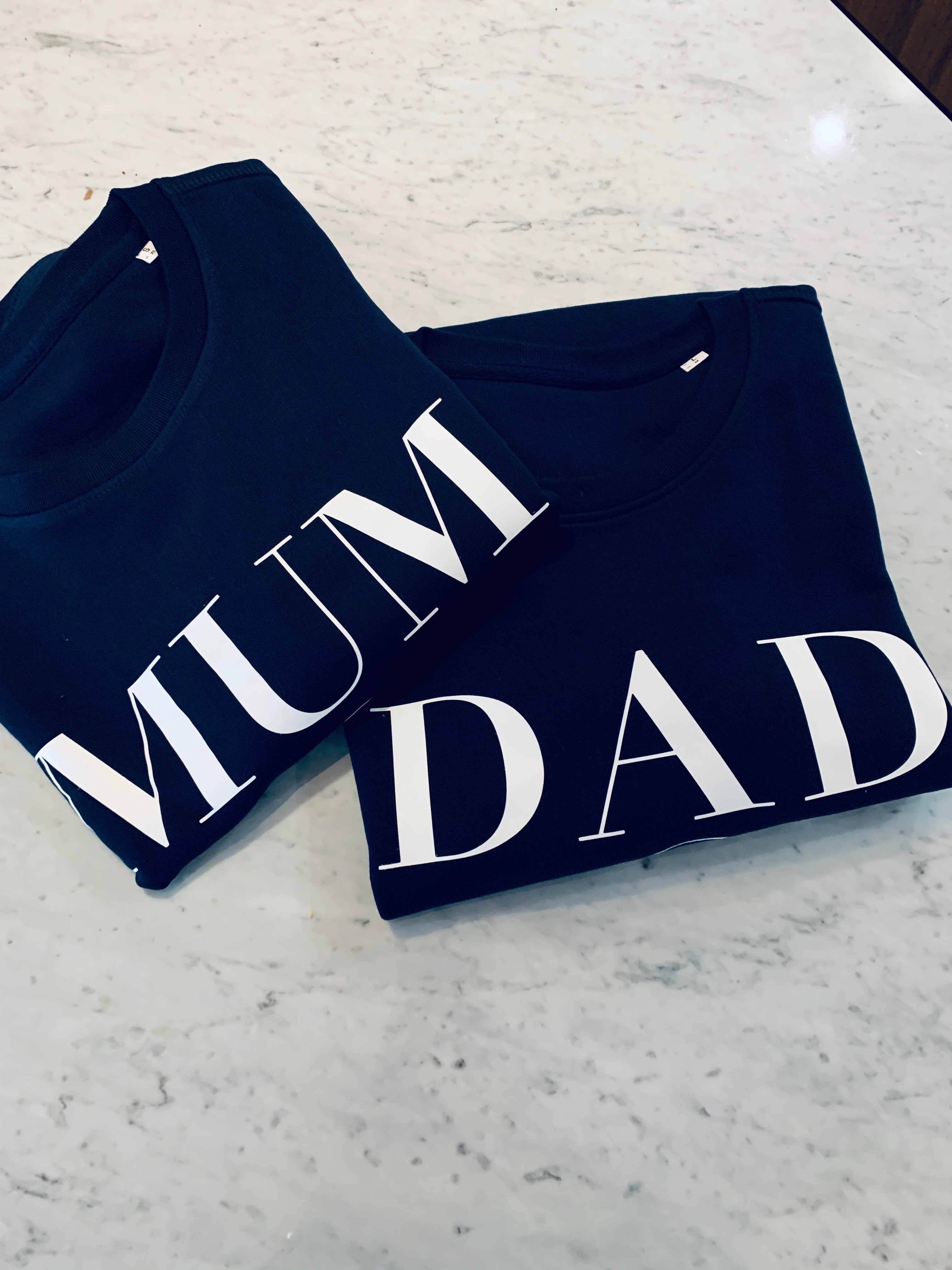 SWEAT-SHIRT BLEU MARINE MUM OF ONE, MUM OF TWO, THREE...