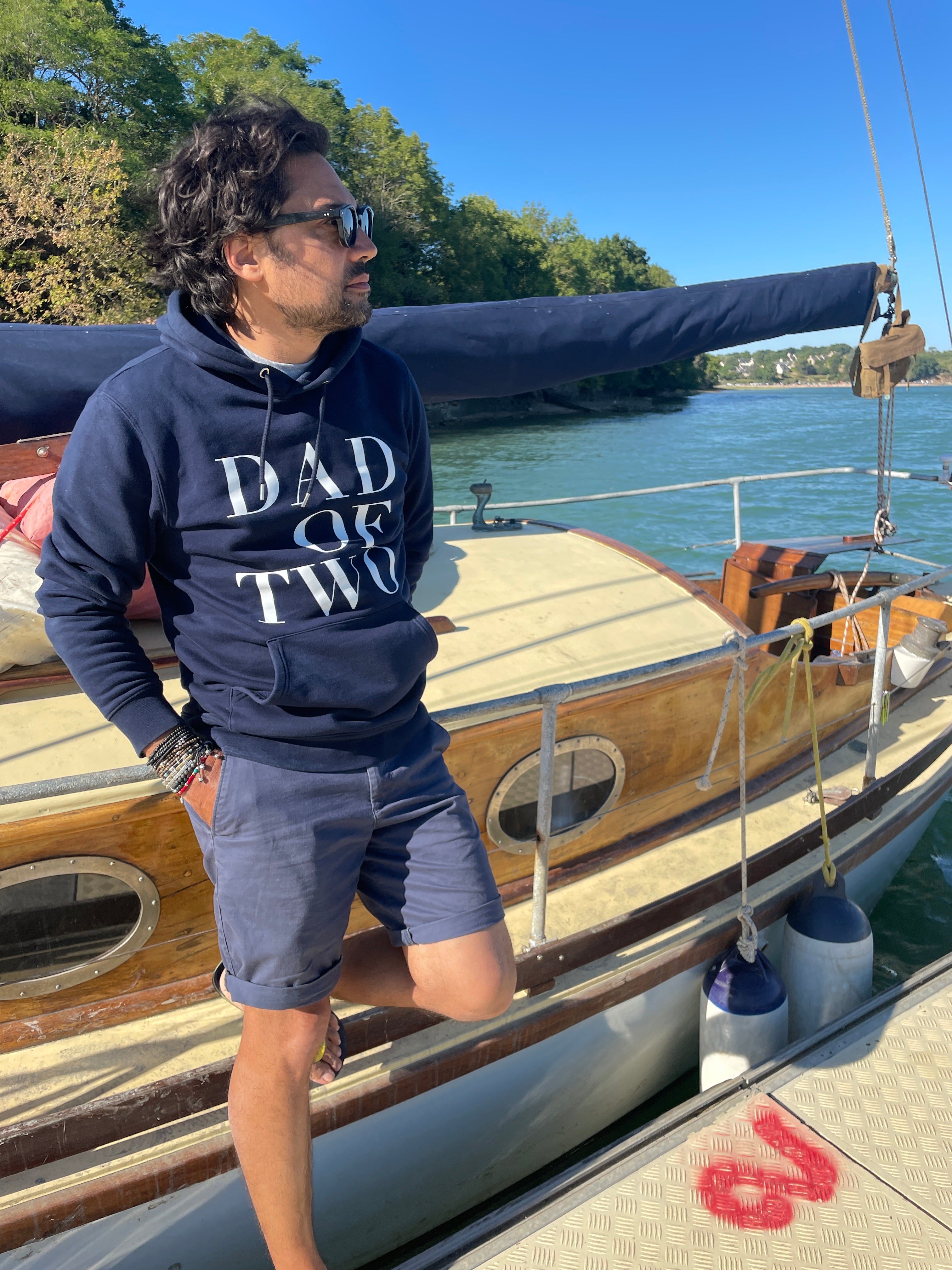SWEAT-SHIRT À CAPUCHE BLEU MARINE DAD OF