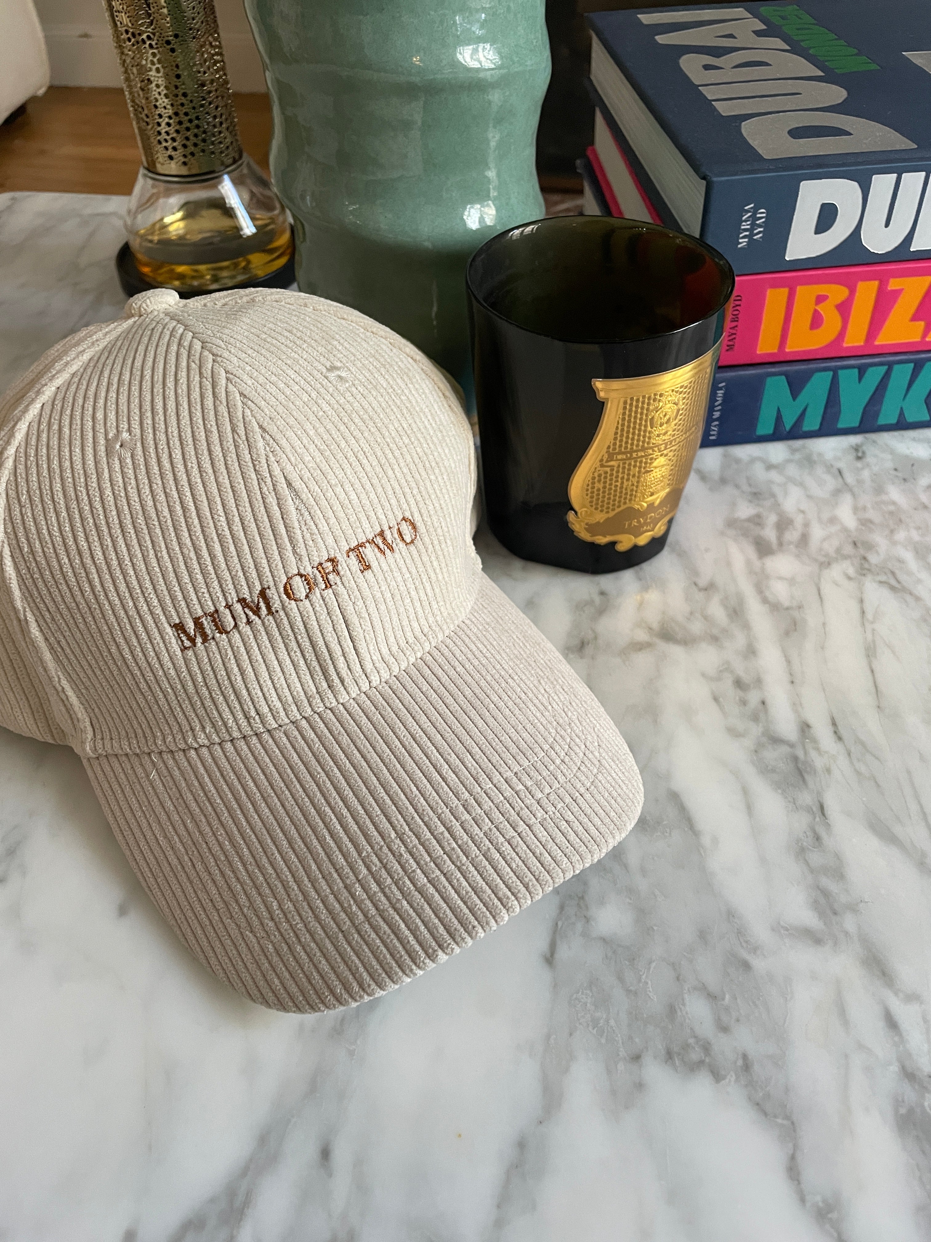 CASQUETTE VELOURS ÉCRU MUM OF